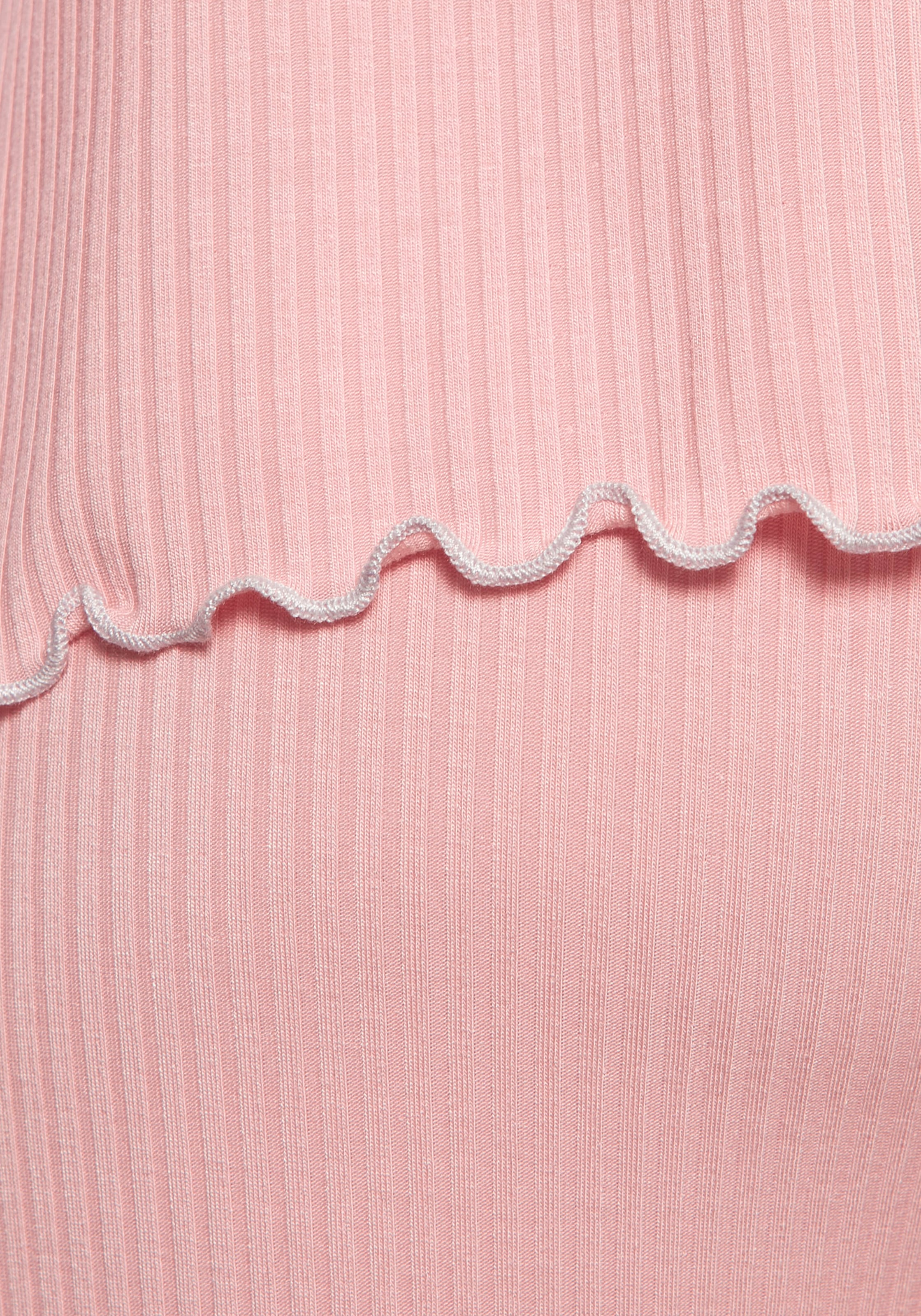 Vivance Dreams Pyjama, mit süßem Babylock-Saum