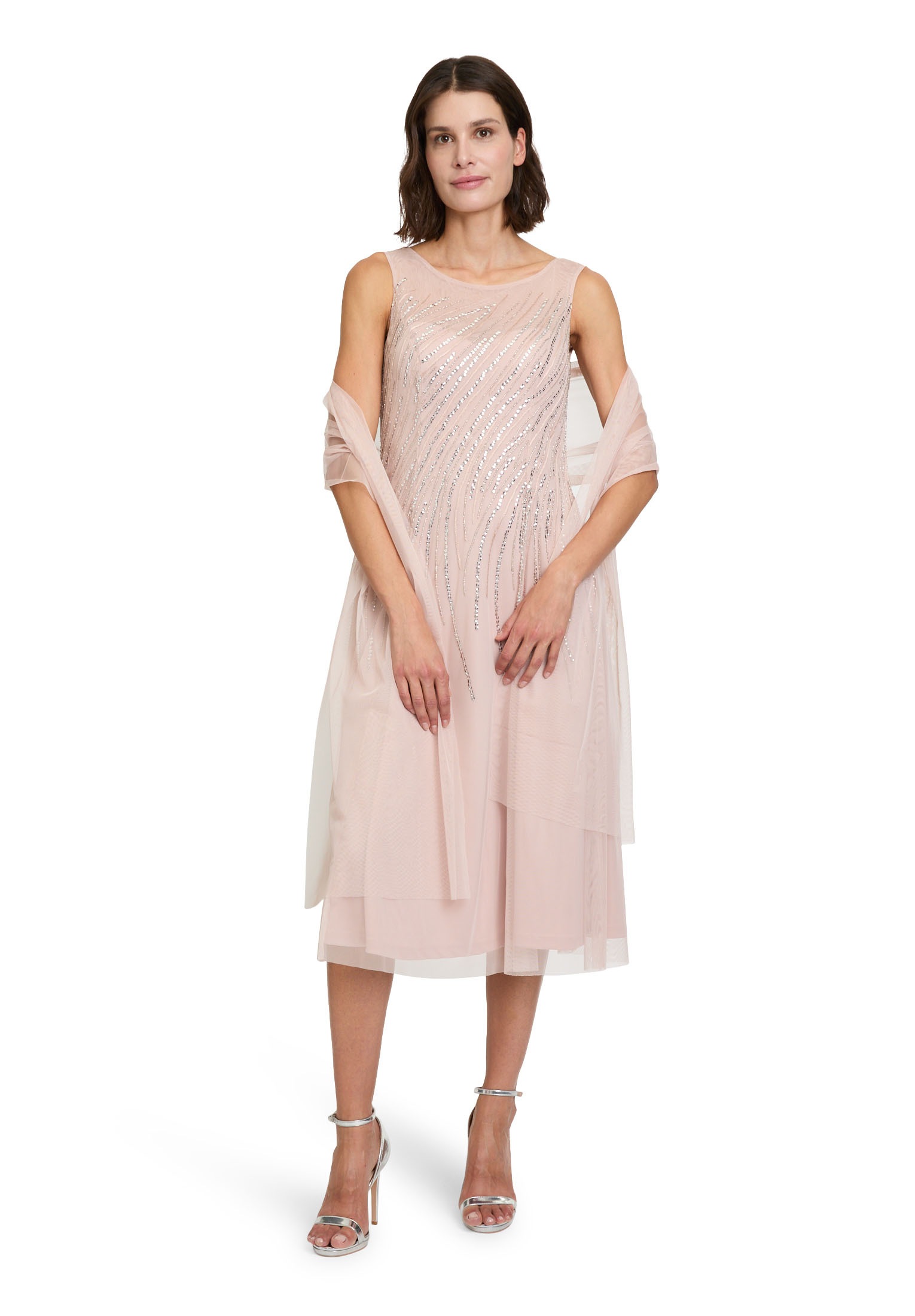 Vera Mont Abendkleid "Damen Abendkleid mit Stickerei" Ohne Tasche Stickerei günstig online kaufen