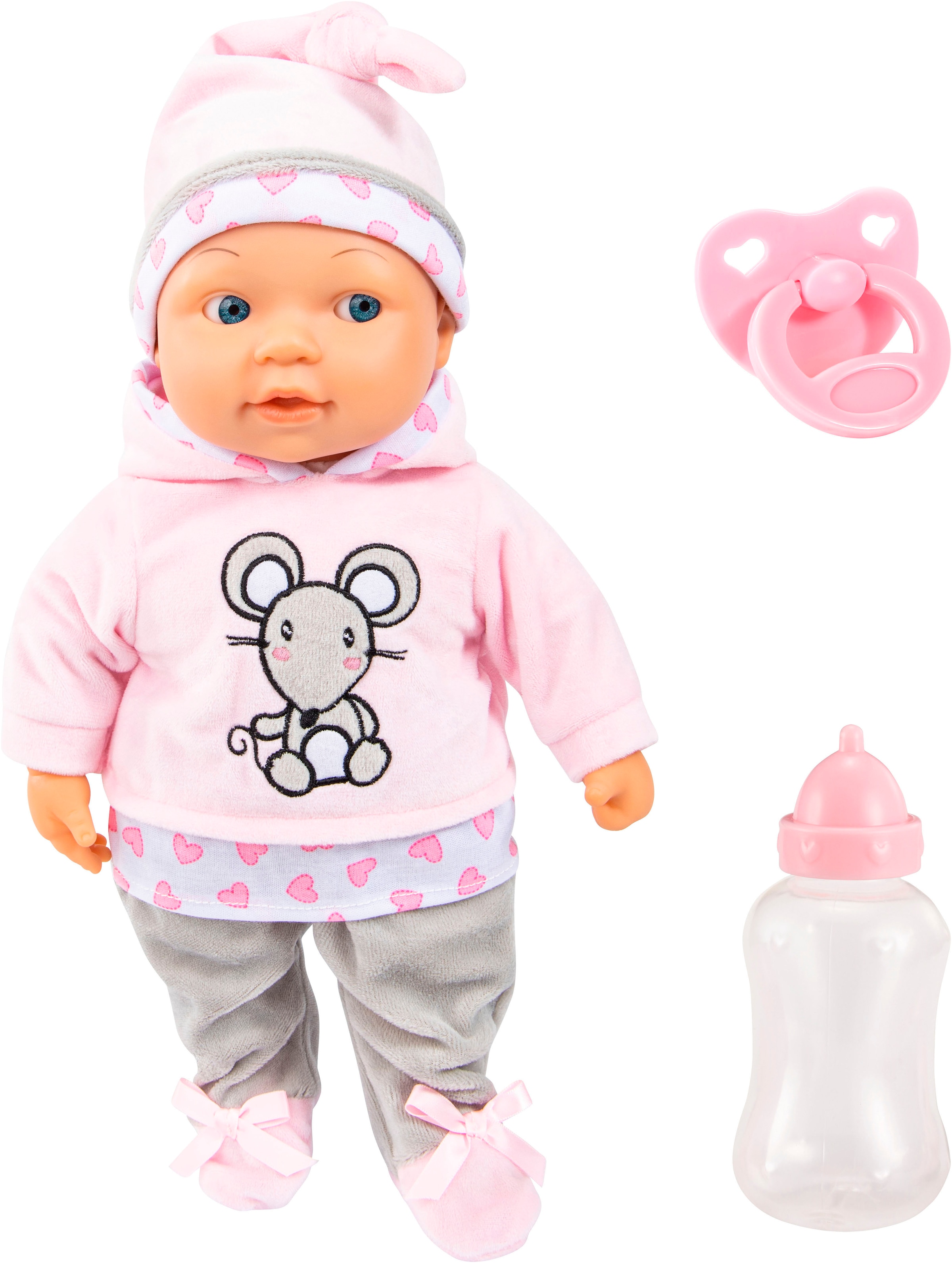 Babypuppe »Lisa Magic Eyes, 38 cm«, (3 tlg.)