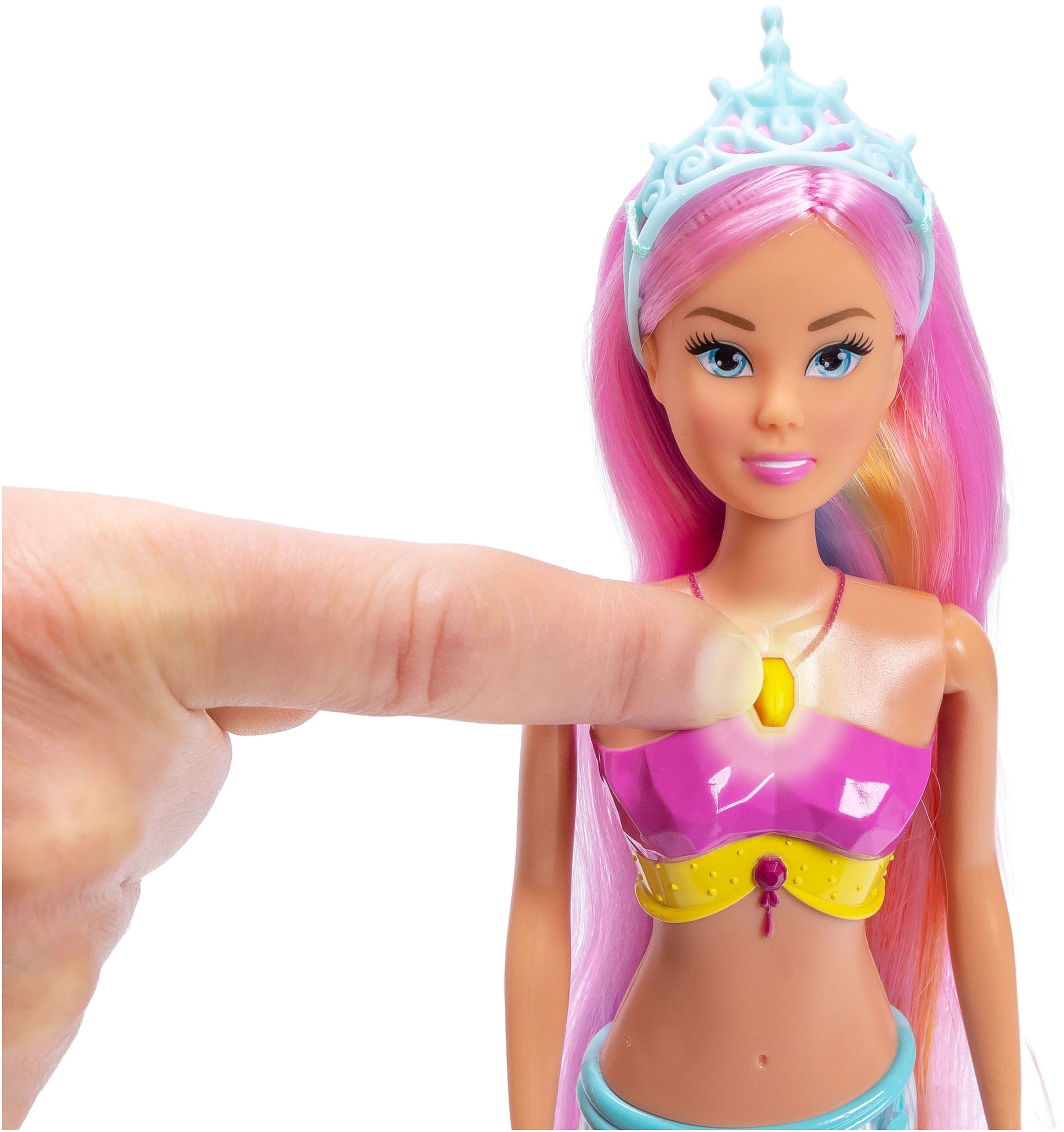 SIMBA Anziehpuppe »Steffi Love, Mermaizing« mit leuchtender Schwanzflosse