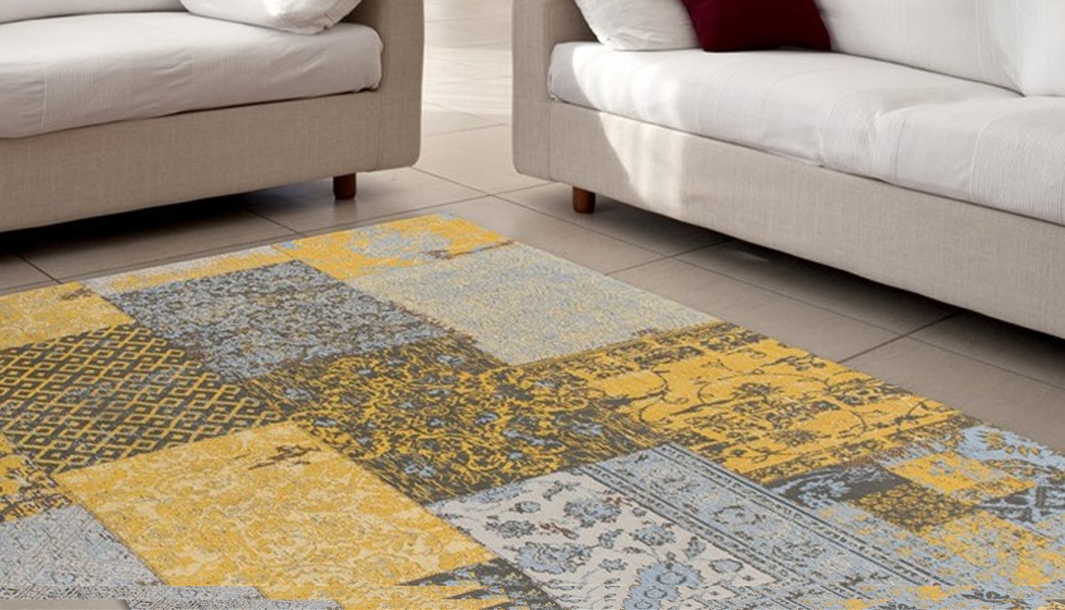 Kayoom Teppich »Symphony 160«, rechteckig, 8 mm Höhe, Flachgewebe, reine Baumwolle, Wohnzimmer