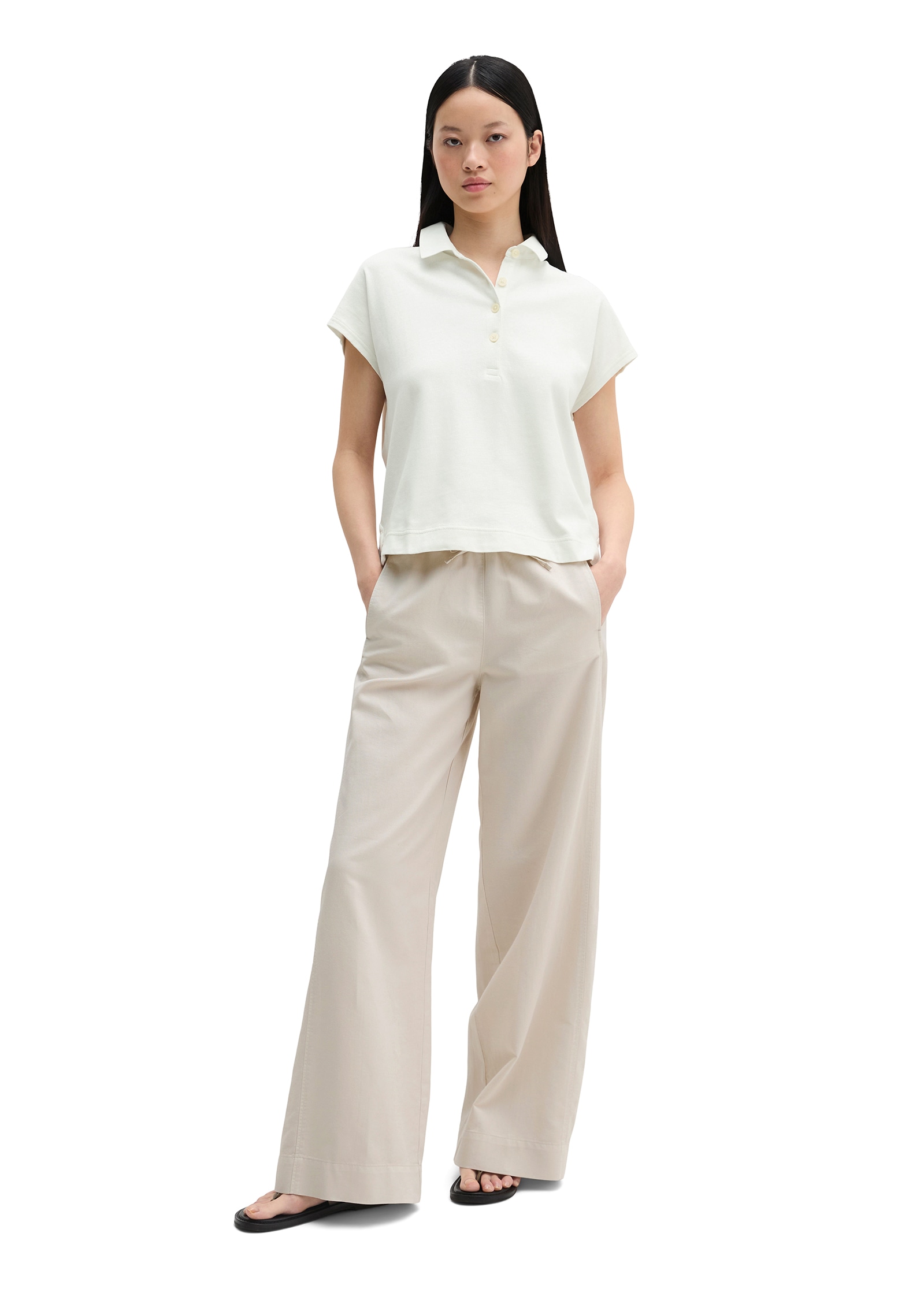 Marc O'Polo Poloshirt oversized, aus leichtem Jersey