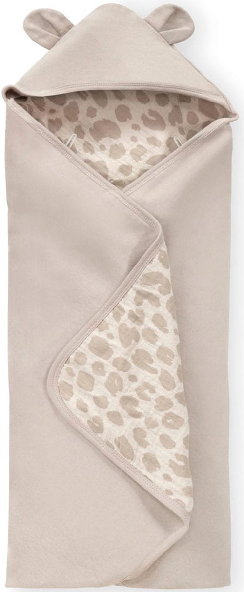 Hauck Babydecke »Baby Einschlagdecke, Snuggle N Dream leo natural«, mit Kapuze