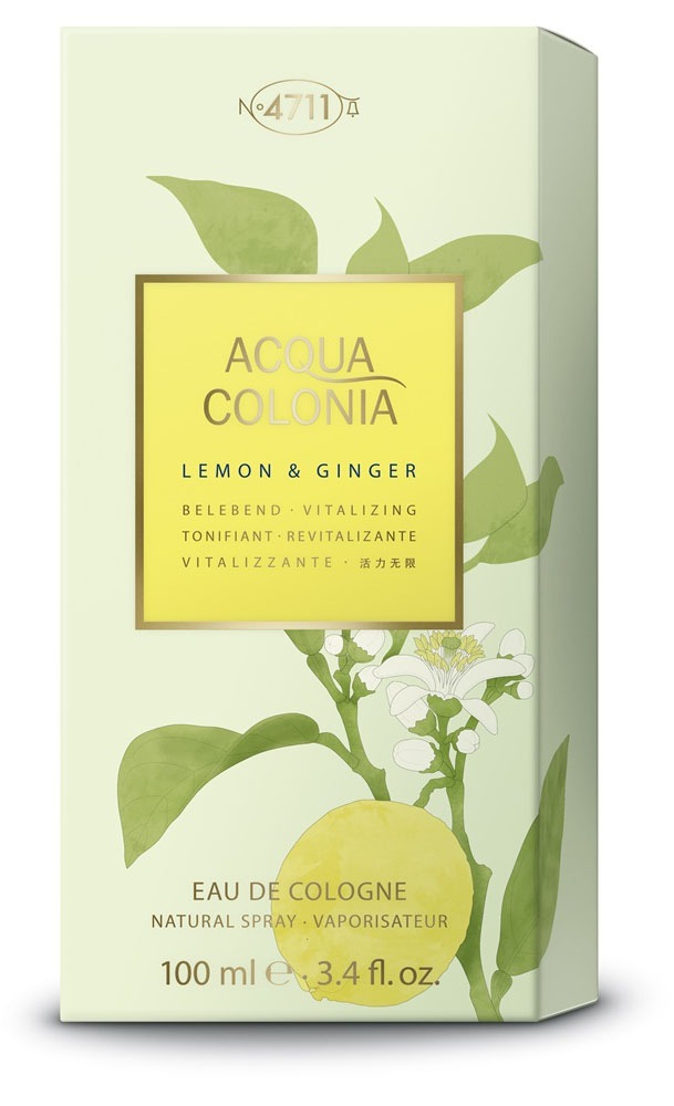 4711 Eau de Cologne »4711 Acqua Colonia LEMON & GINGER EAU DE COLOGNE NATURAL SPRAY 100 ML«, (Packung, 1 tlg.)