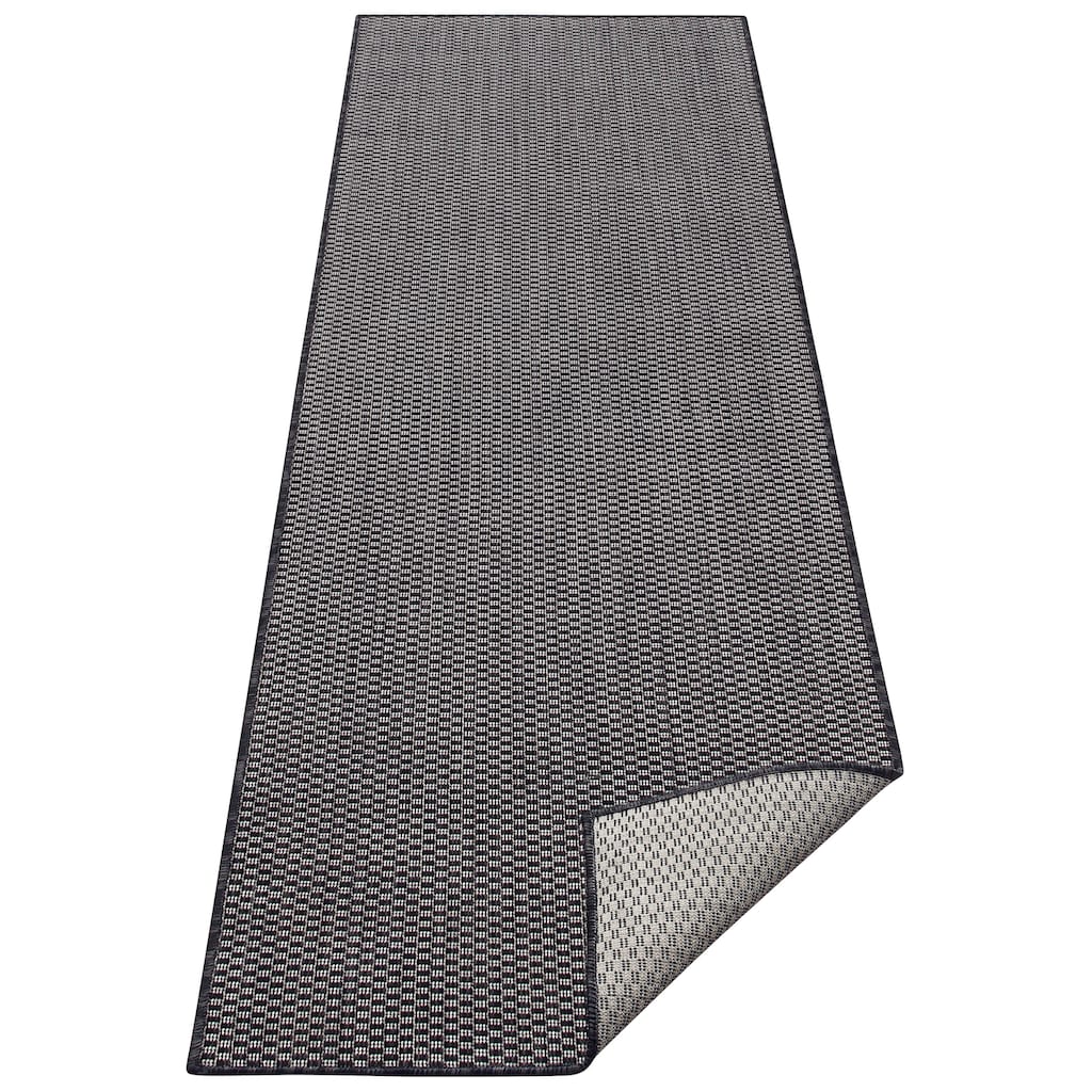 Wohnen Teppiche my home Läufer »Rhodos«, rechteckig, 3 mm Höhe, Sisal-Optik, In- und Outdoor geeignet schwarz