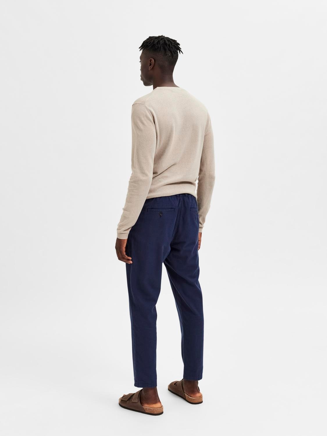 SELECTED HOMME Chinohose »SLH172-SLIMTAPE BRODY LINEN PANT NOOS«, mit Leinen