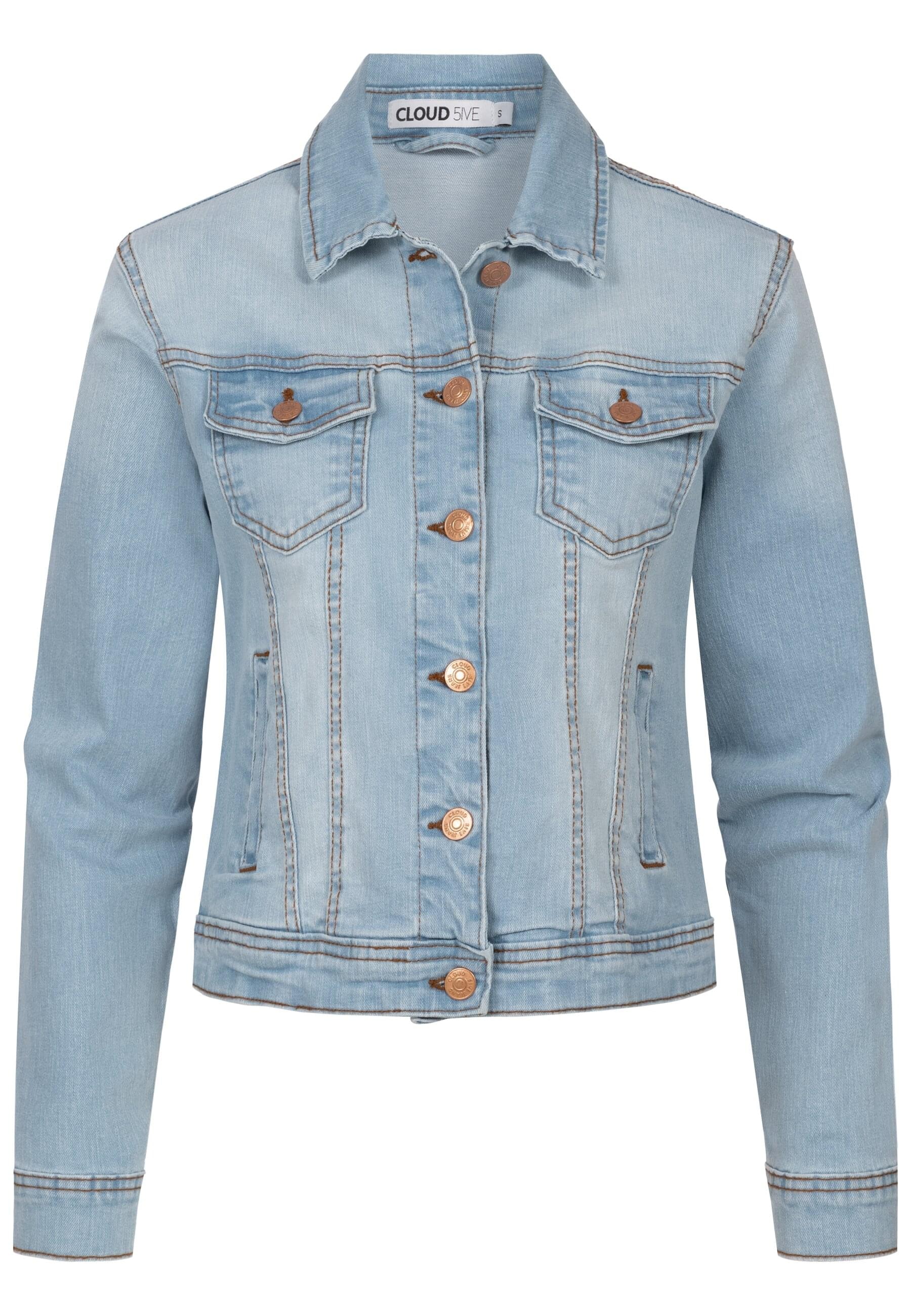 CLOUD 5IVE Jeansjacke "CLOUD 5IVE Damen Jeans Jacke", (1 St.), ohne Kapuze günstig online kaufen