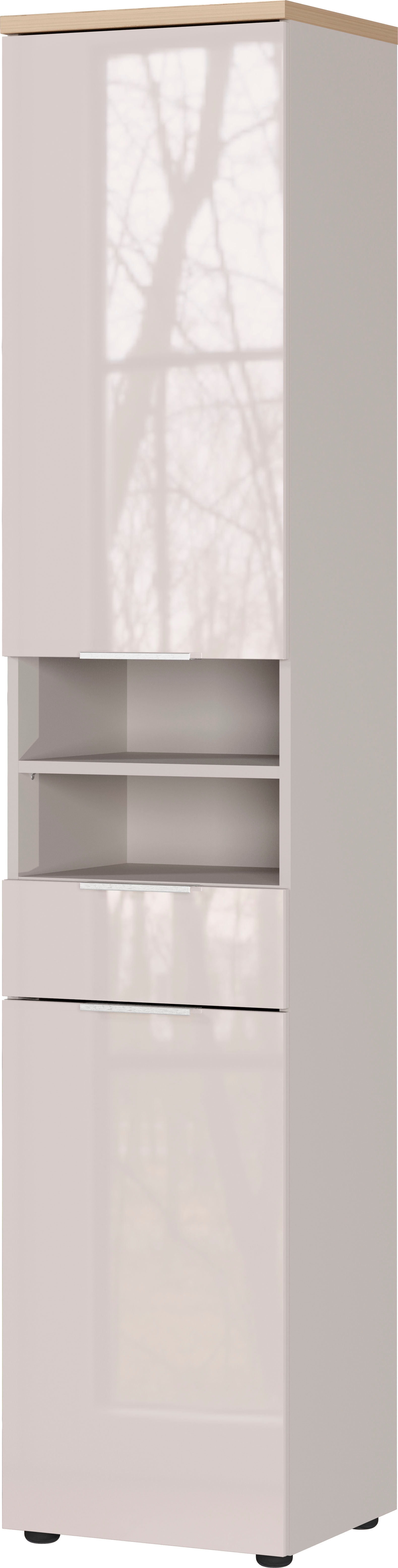 GERMANIA Hochschrank "Tavira" 1 Stk. tlg. Hochschrank mit Glasfronten und Türdämpfung
