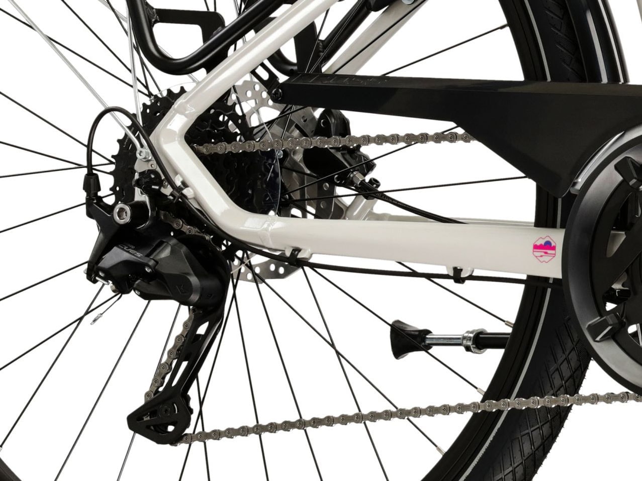 Kross Trekkingrad »Damen-Trekkingrad 28" Trans 5.0 Grau 18 Gänge« 18 Gang Shimano CUES U3020 Schaltwerk Kettenschaltung