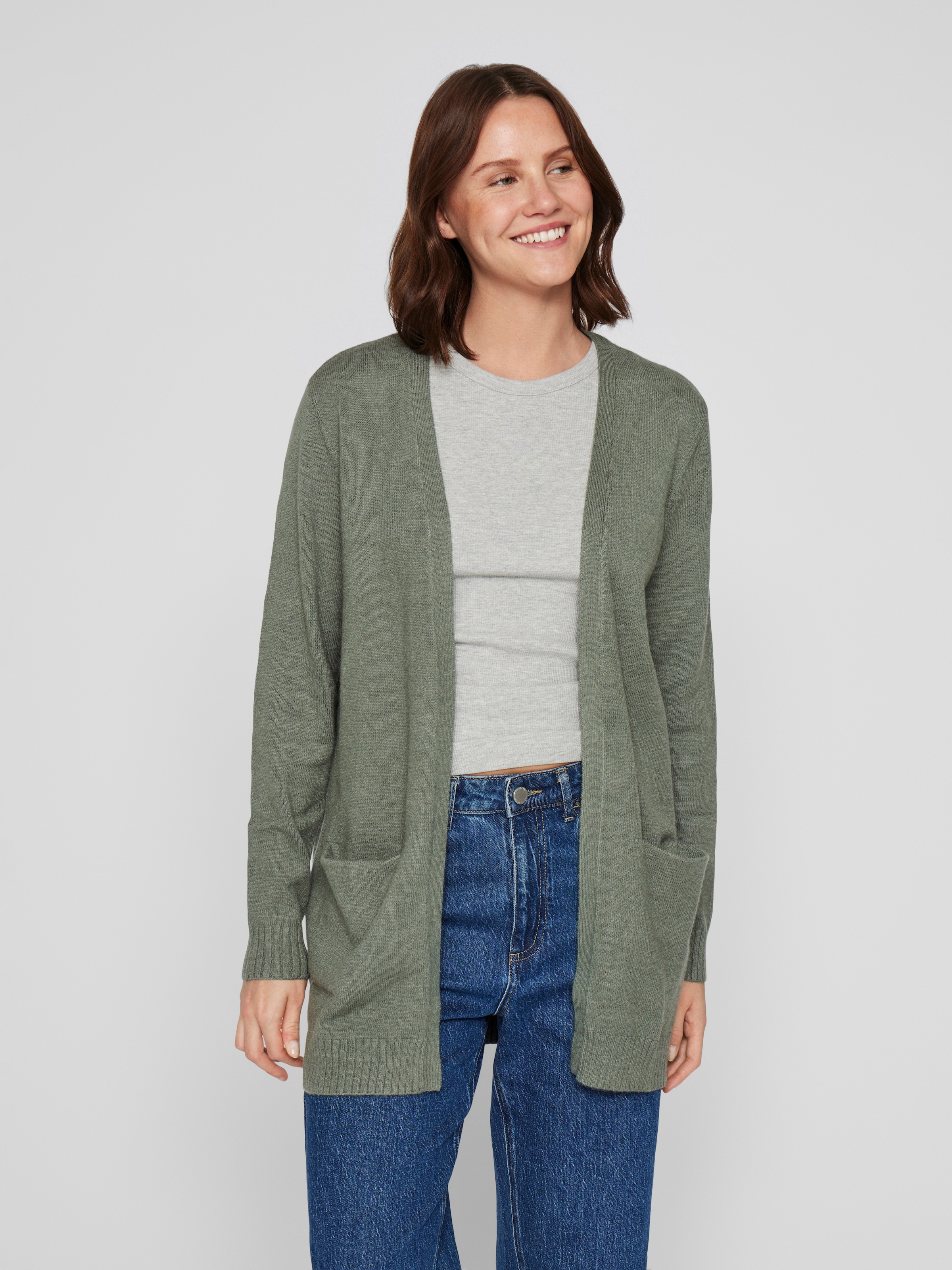 Vila Strickjacke "VIRIL OPEN L/S KNIT CARDIGAN - NOOS" günstig online kaufen