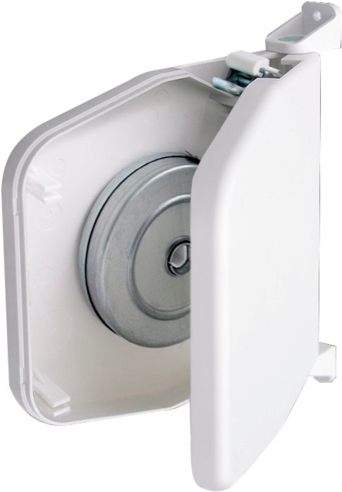 SCHELLENBERG Aufputz-Gurtwickler »Aufschraubwickler für das Rollladensystem Mini«, aufklappbar, mit festem Lochabstand, 155 mm, weiß oder braun
