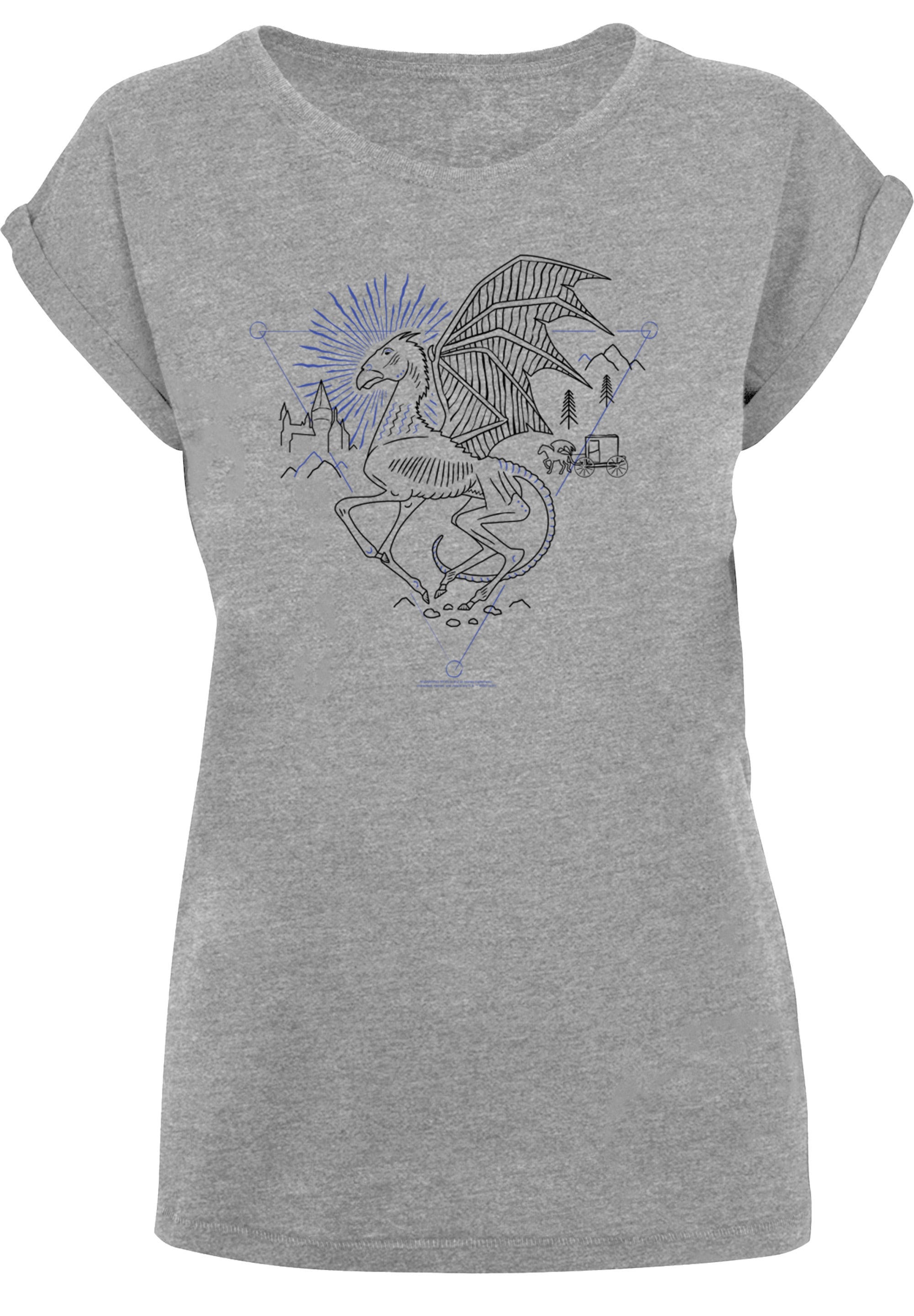 F4NT4STIC T-Shirt »Harry Potter Thestral Line Art«, Print