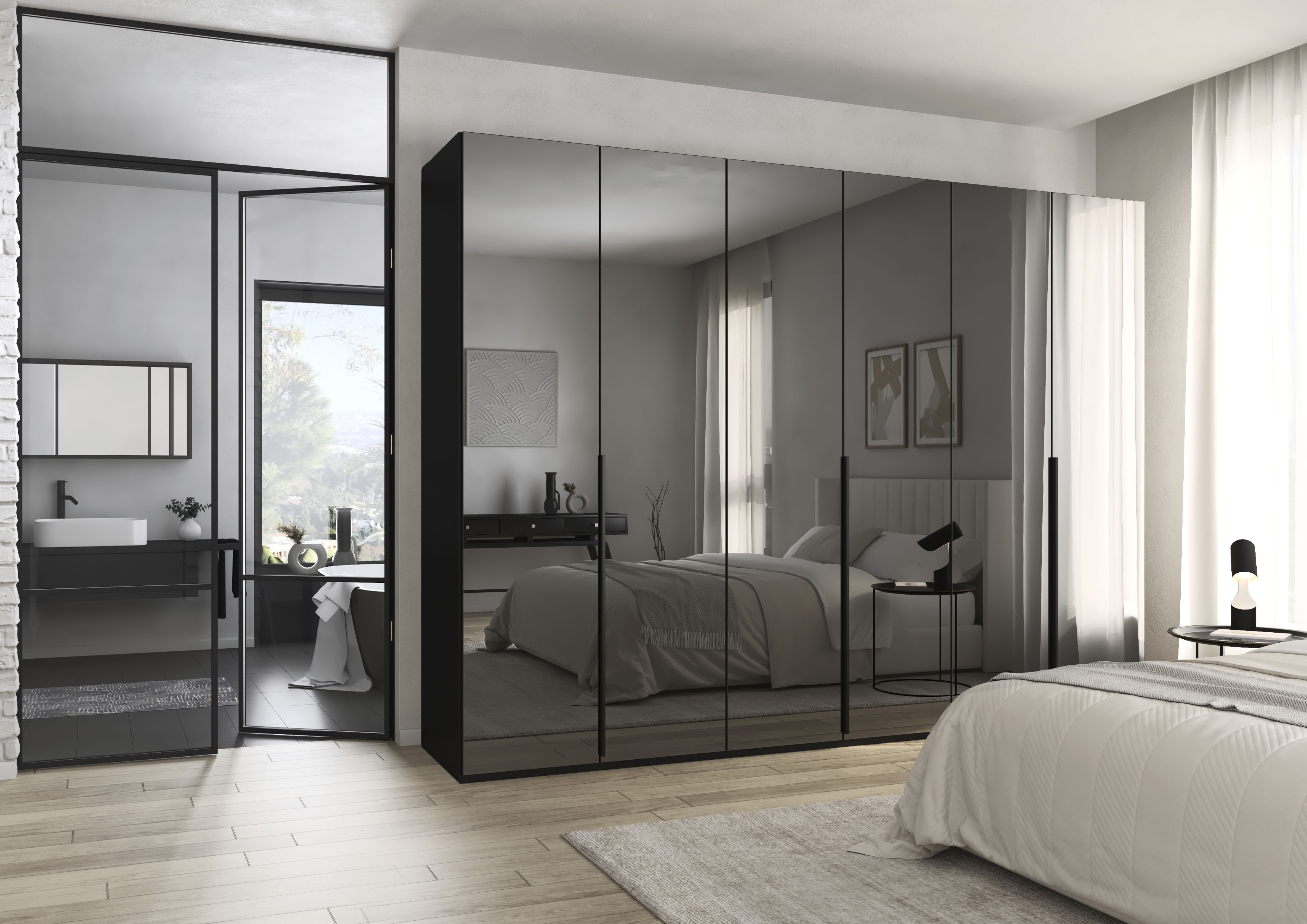 Thumbnail - rauch Drehtürenschrank "Kleiderschrank Schrank Garderobe Wäscheschrank BESTSELLER MONTCLAR" 3 Ausstattungen BASIC/CLASSI...