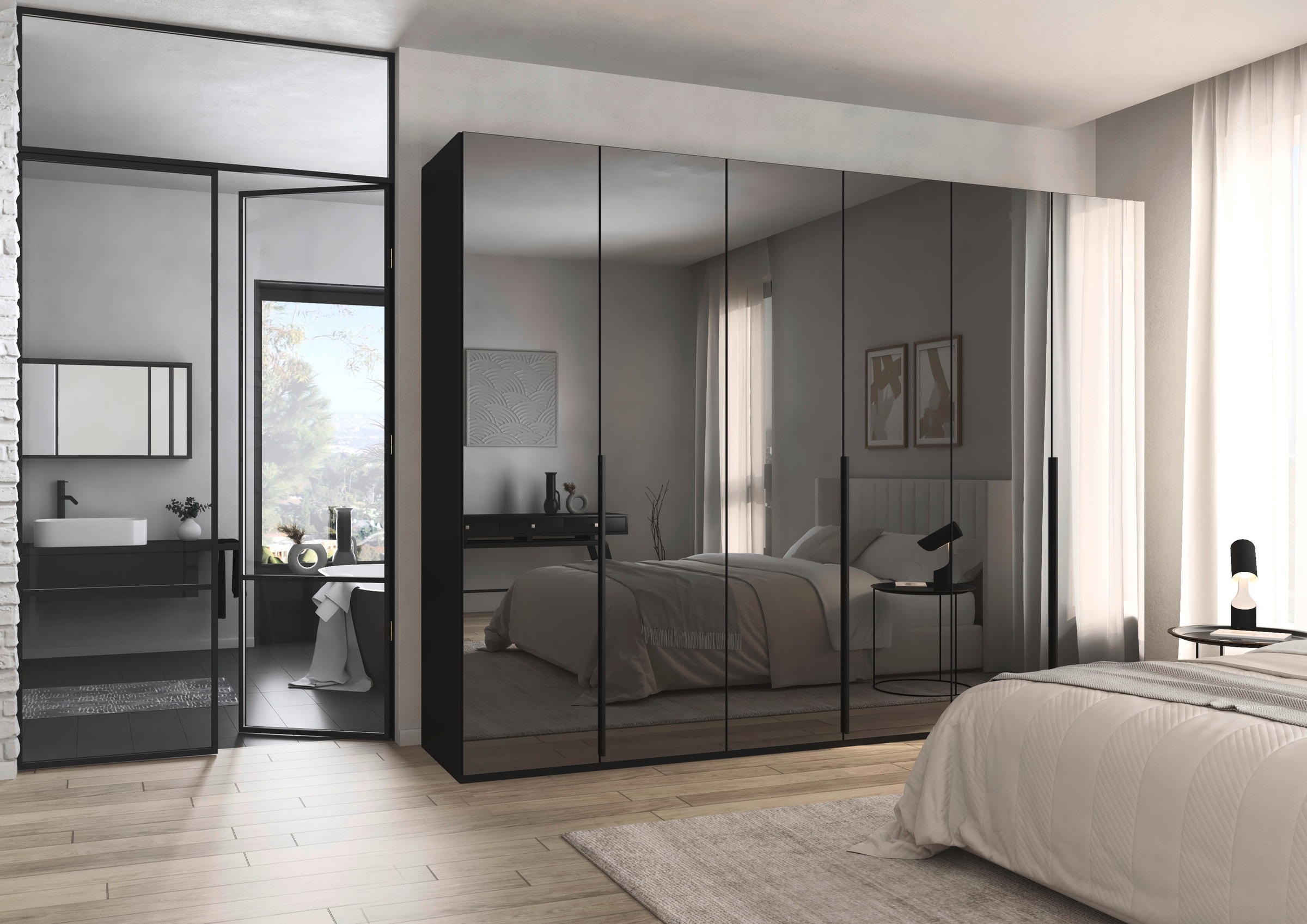 Thumbnail - rauch Drehtürenschrank "Kleiderschrank Schrank Garderobe Wäscheschrank BESTSELLER MONTCLAR" 3 Ausstattungen BASIC/CLASSI...