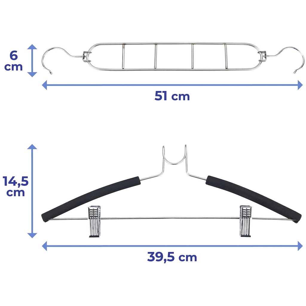 WENKO Kleiderbügel, (Set, 4 tlg.)