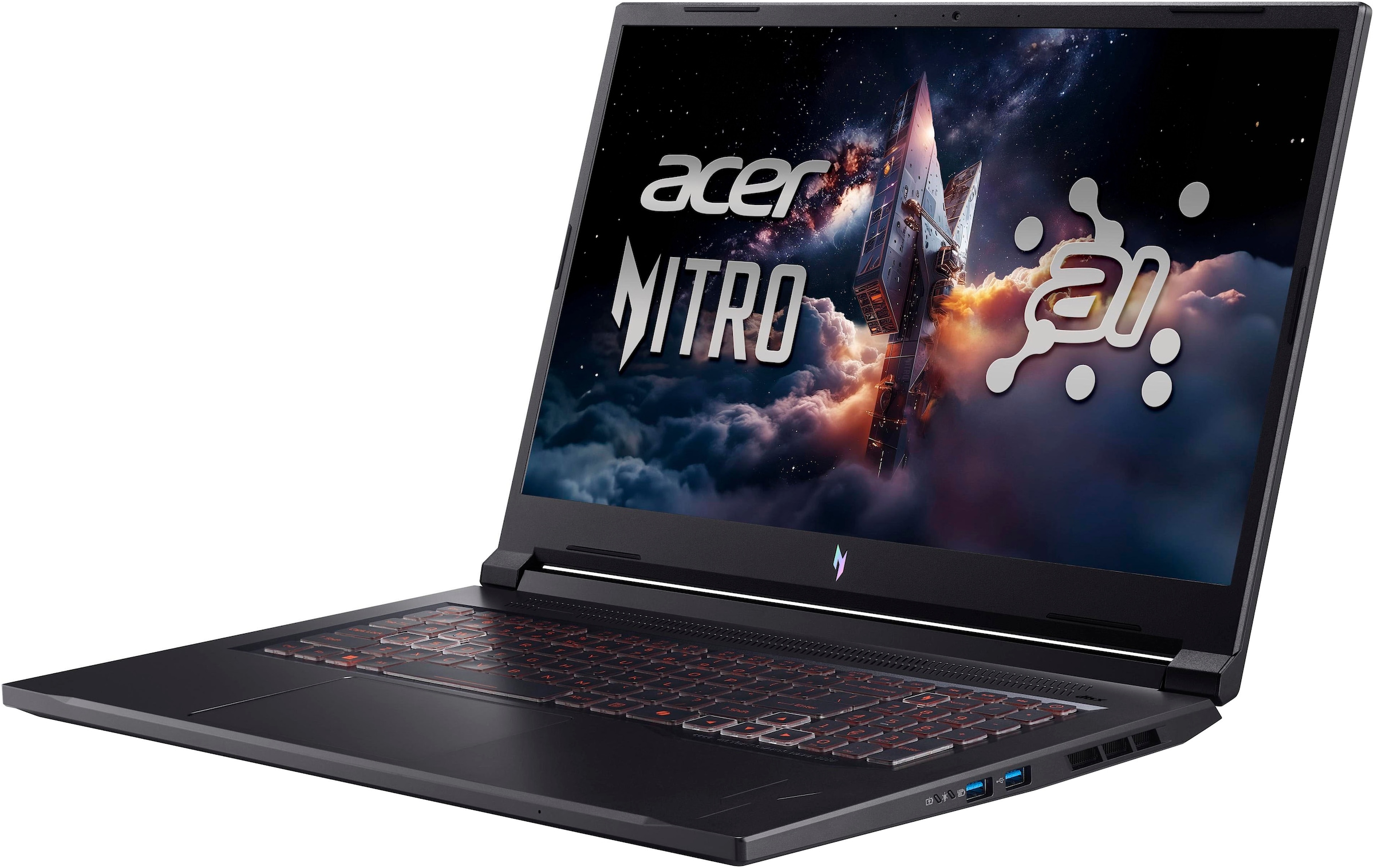 Acer Gaming-Notebook »ANV17-41 RTX 5050/5060/5070« 43,94 cm / 17,3 ″ AMD Ryzen 5 GeForce RTX 5050 512 GB SSD