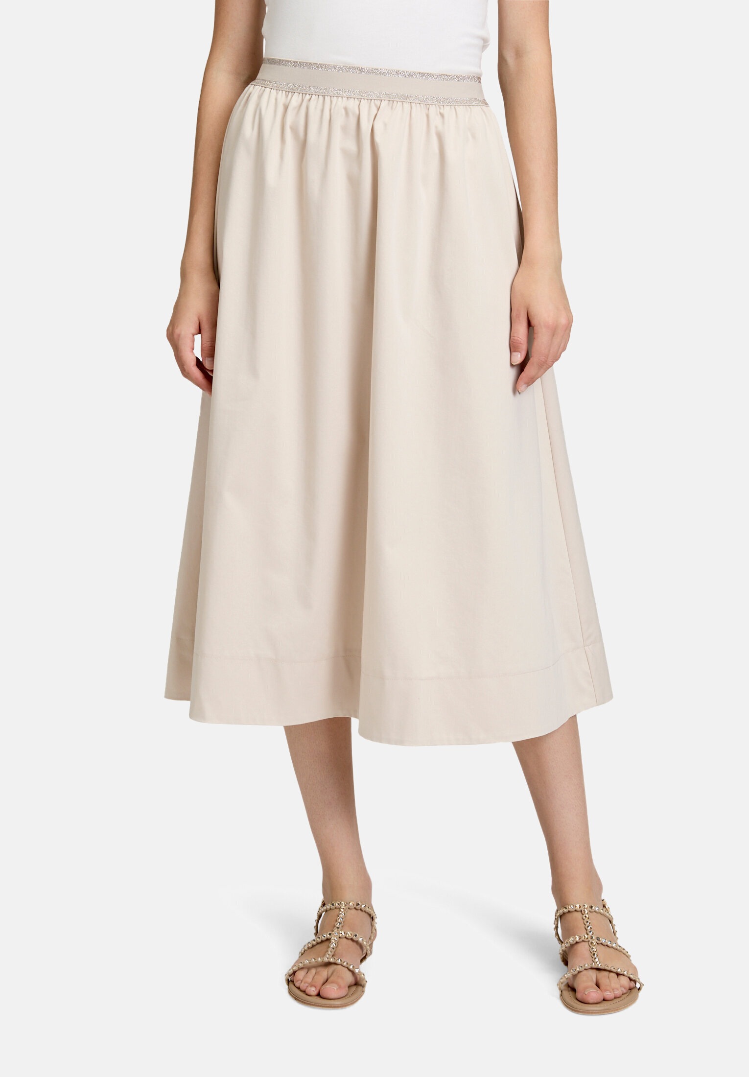 Betty&Co Midirock »Damen mit elastischem Bund«