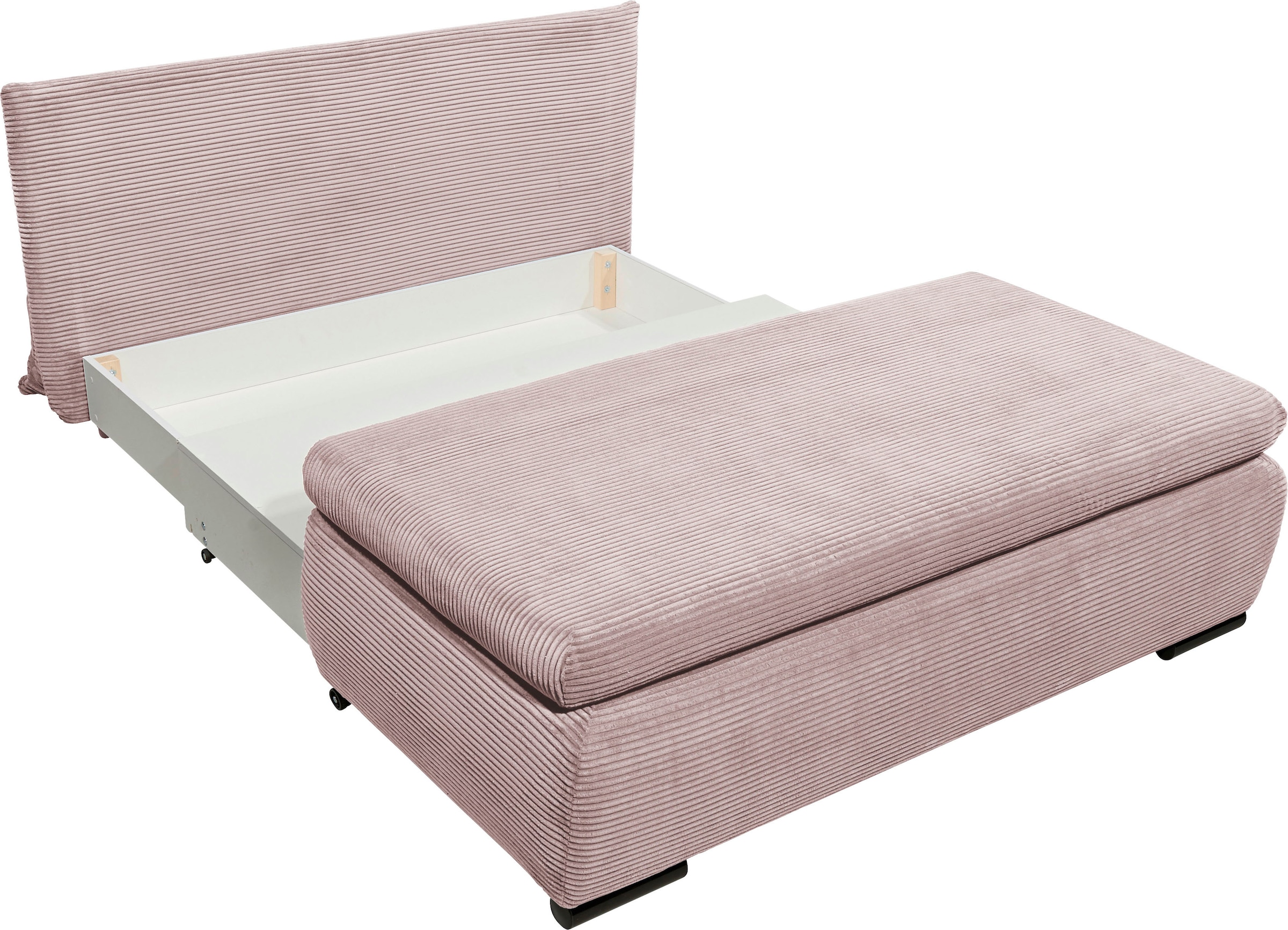 ED EXCITING DESIGN Schlafsofa »Charlie«, Schlafsessel mit Bettkasten & 1 Rückenkissen