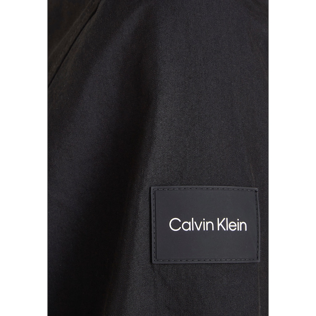 Calvin Klein Langarmhemd »COTTON NYLON OVERSHIRT«