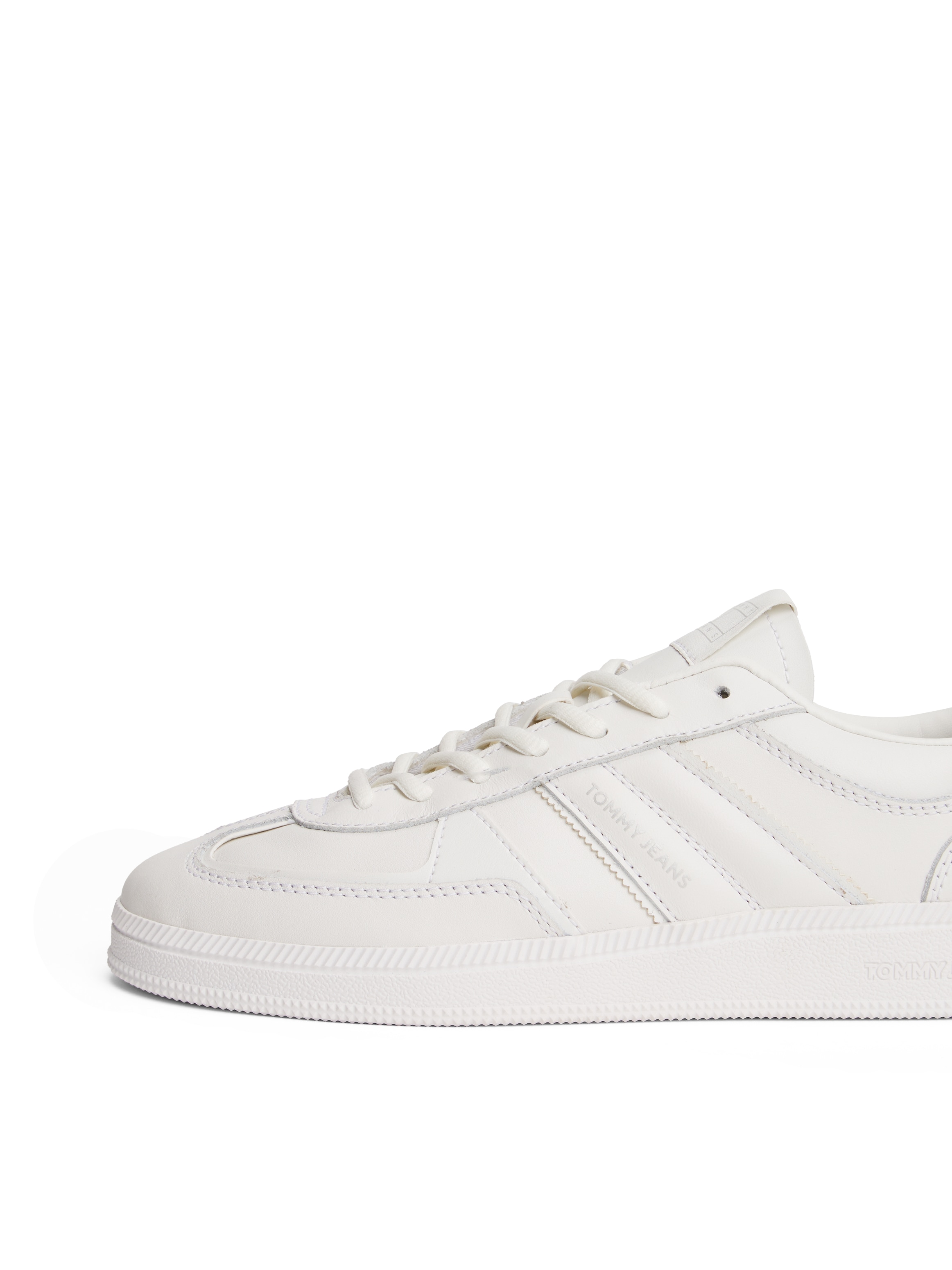 Tommy Jeans Sneaker »THE GREENWICH EDGE FULL LEATHER«, Freizeitschuh, Halbschuh, Schnürschuh im Basket-Style