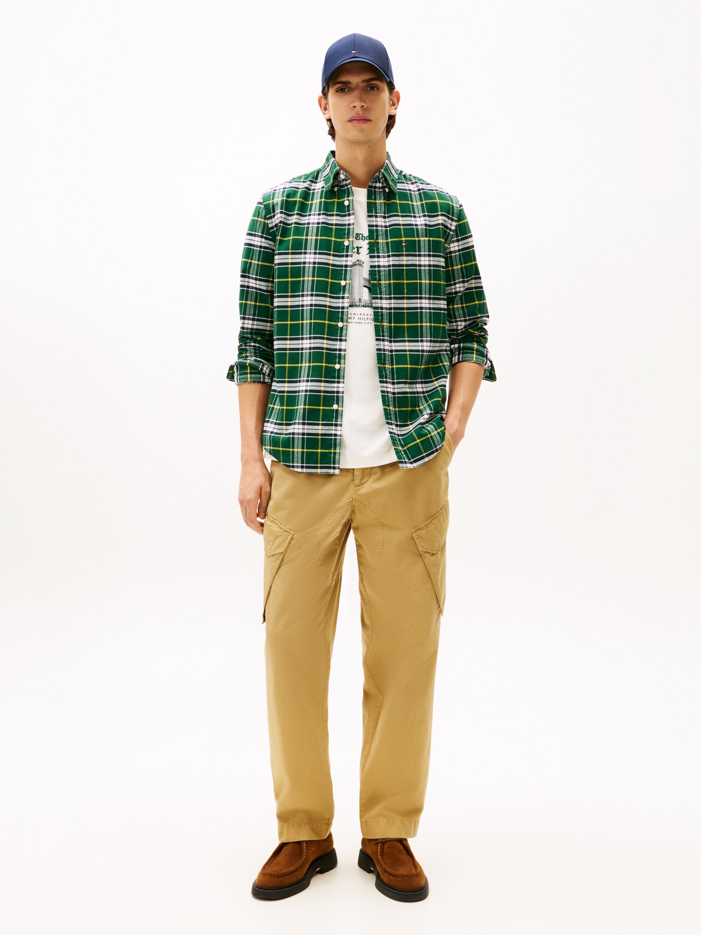 Thumbnail - Tommy Hilfiger Langarmhemd "BRUSHED OXFORD CHECK" regular fit, kariert, Button-down-Kragen