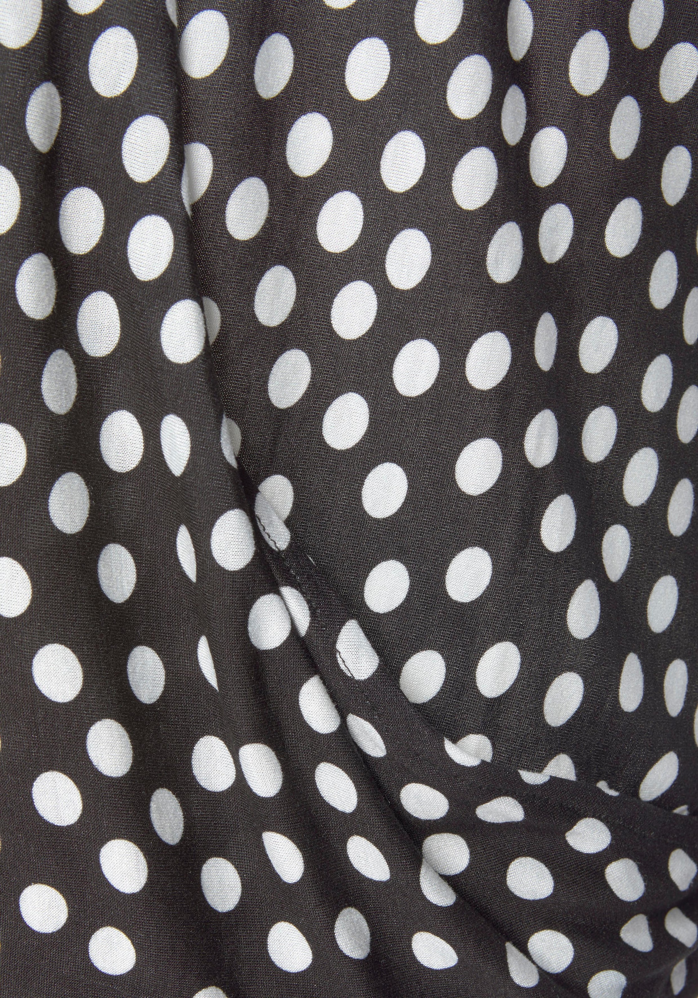 LASCANA Langarmshirt, mit Zierdetail am Ausschnitt, Blusenshirt im Alloverprint