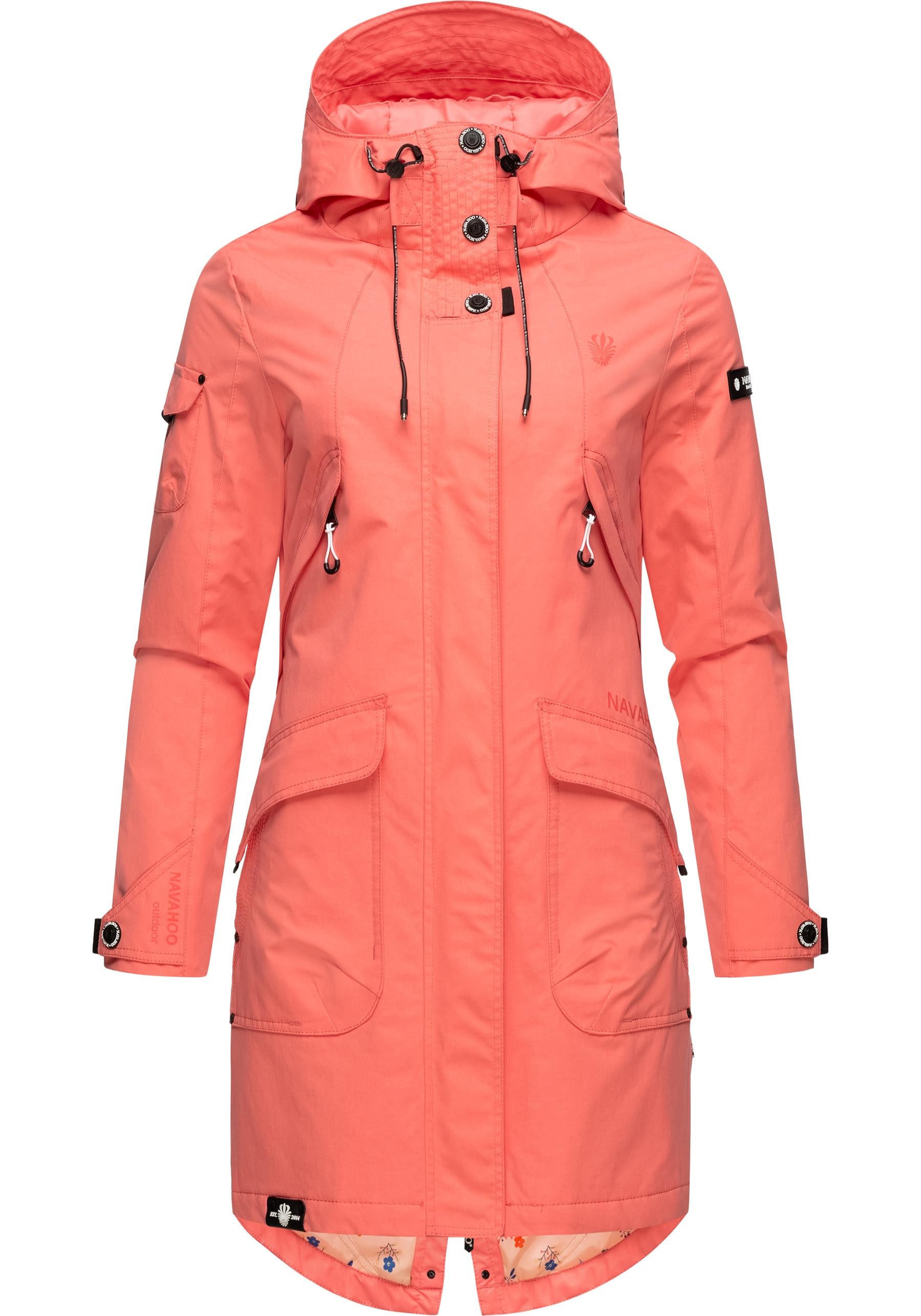 Navahoo Outdoorjacke »Pfefferschote«, mit Kapuze, moderne Damen Übergangsjacke mit Kapuze