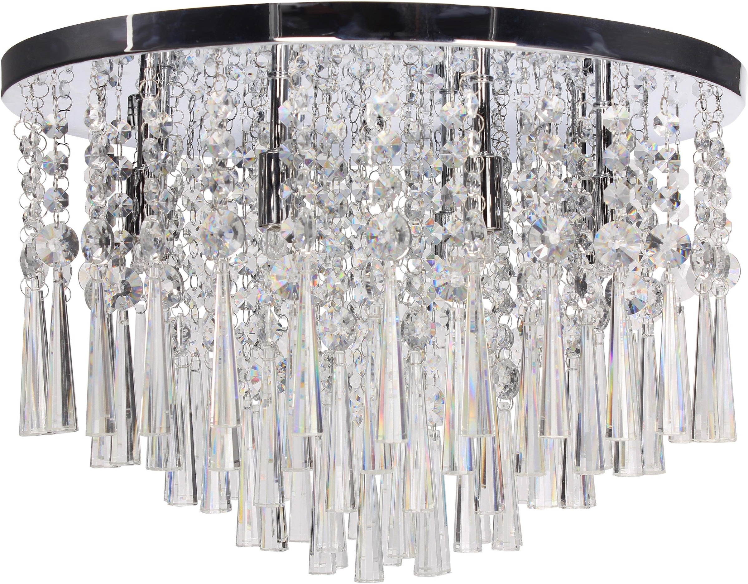 Deckenleuchte »LUXORIA«, flammig-flammig, Hochwertige und Light 8 Kristallen, Zeitlos elegant BAUR echtem SPOT | mit Leuchte