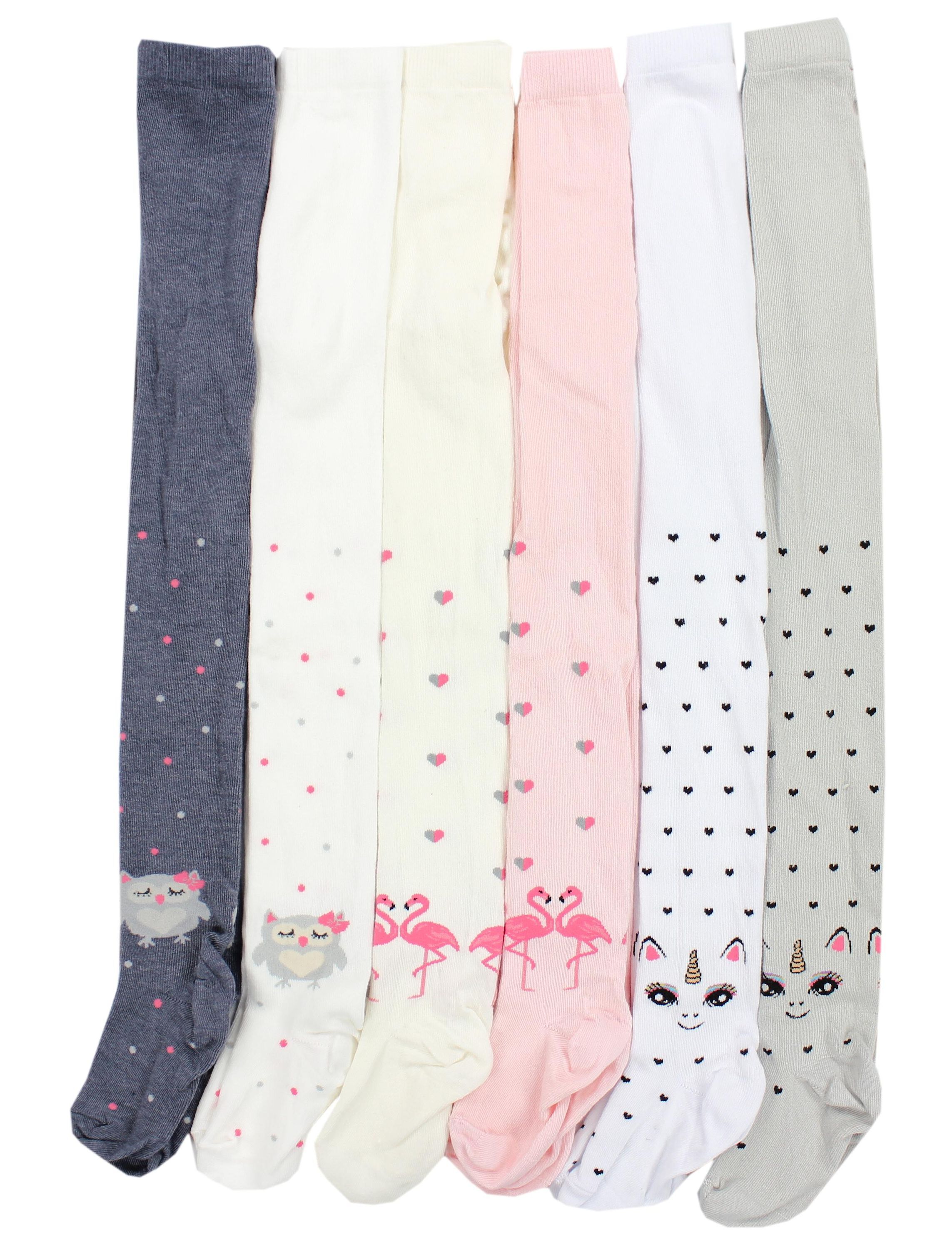 TupTam Strickstrumpfhose "Strumpfhose Mädchen Strickstrumpfhosen Bunt Gemustert 6er Pack"
