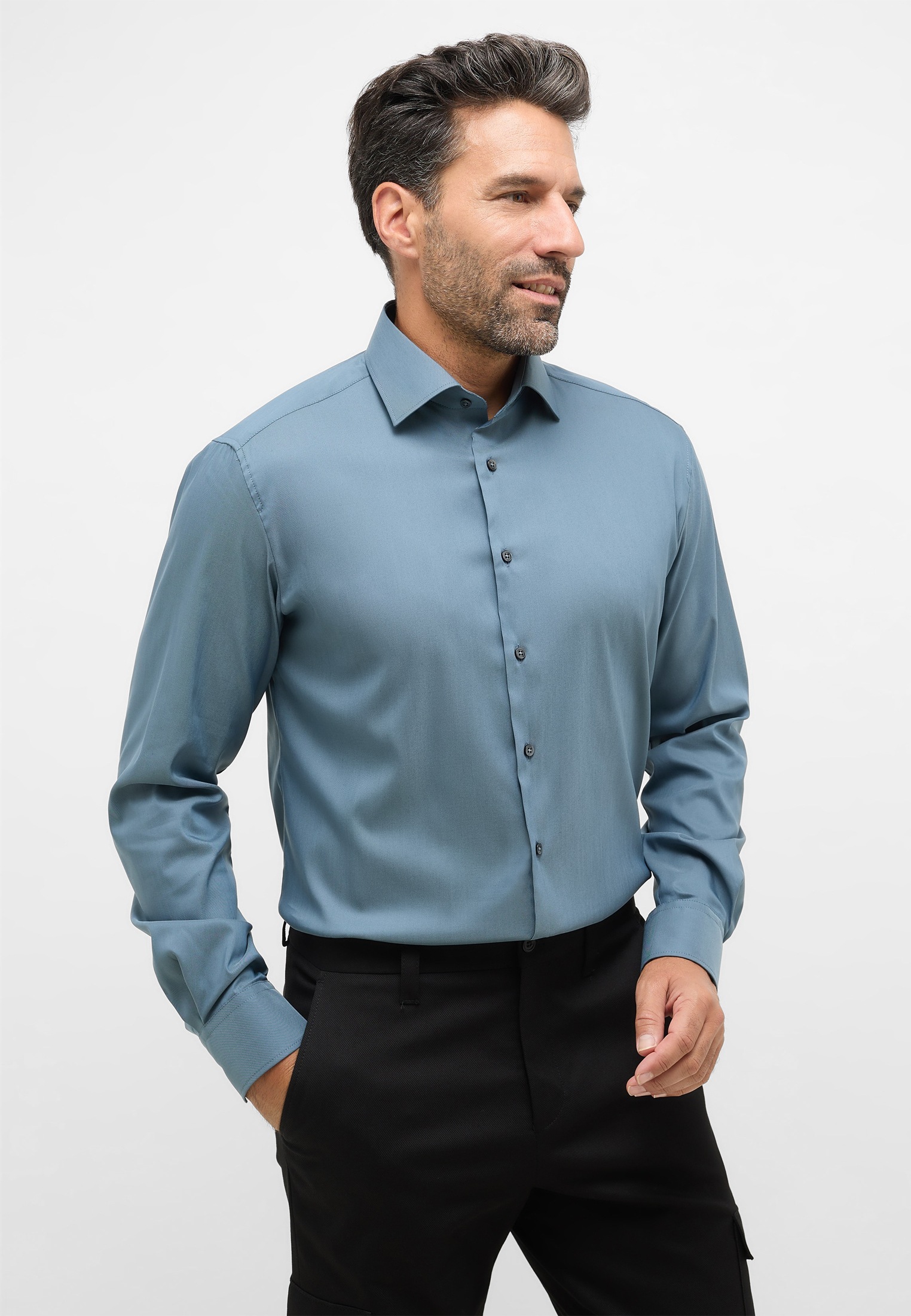 Eterna Langarmhemd »MODERN FIT«, EASY IRON (bügelleicht)