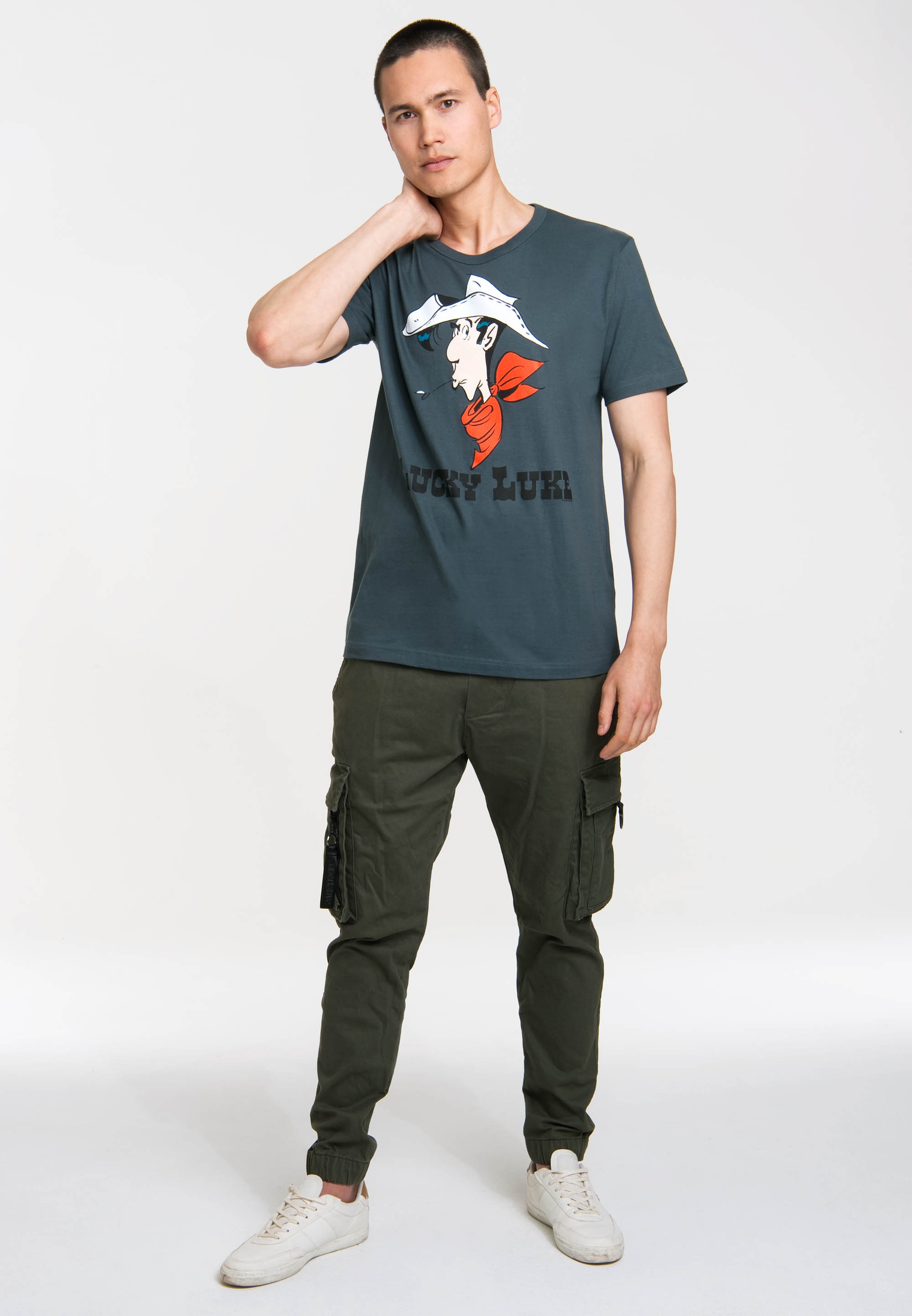 LOGOSHIRT T-Shirt »Lucky Luke Portrait«, mit originellem Aufdruck