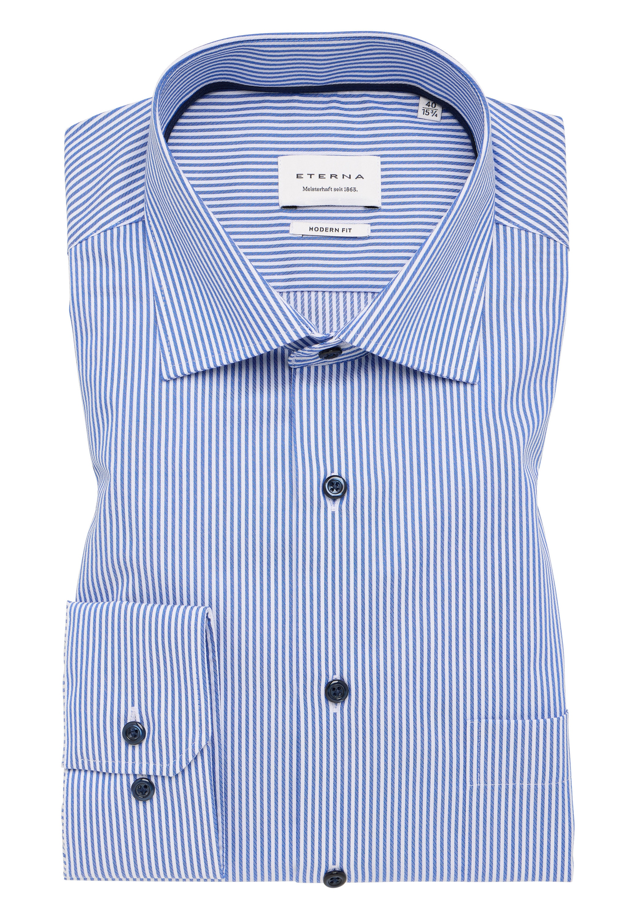 Eterna Langarmhemd »MODERN FIT«, NON IRON (bügelfrei)