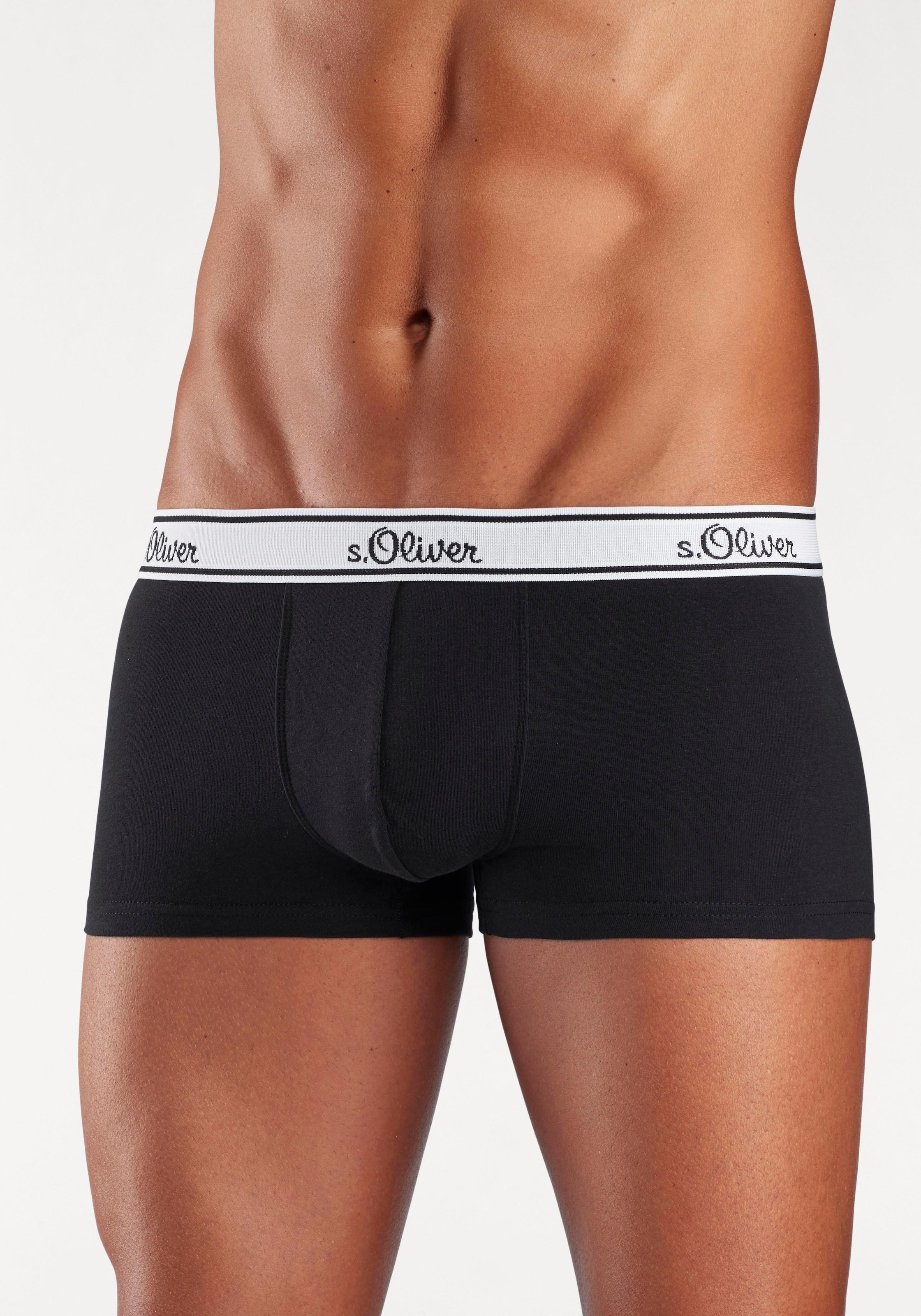 s.Oliver Boxershorts, (Packung, 3 St.), schöne Retro Pants in Hipster-Form