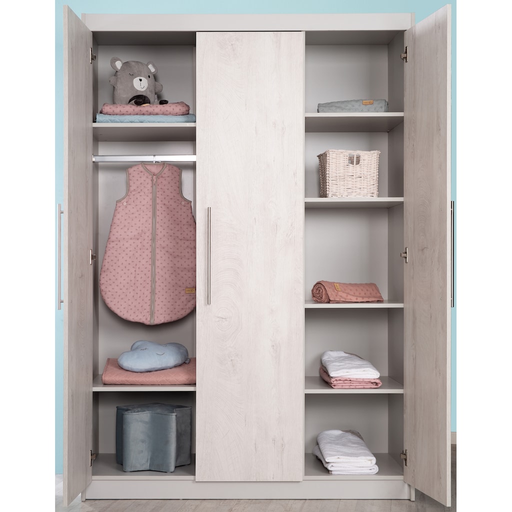 roba® Babyzimmer-Komplettset »Maren 2«, (Set, 3 St., Kinderbett, Schrank, Wickelkommode)