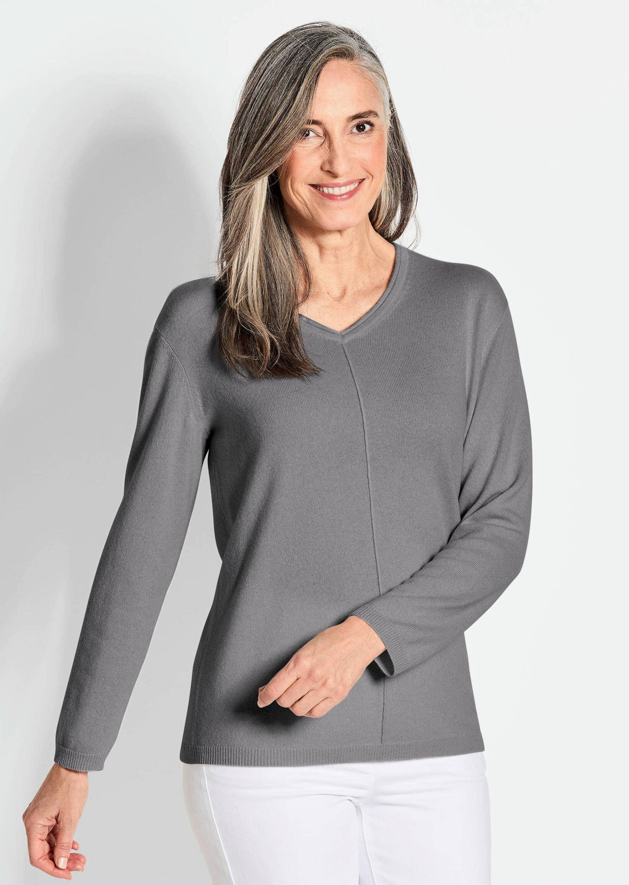 GOLDNER Strickpullover »Kaschmirpullover mit V-Ausschnitt Kaschmirpullover mit V-Ausschnitt«