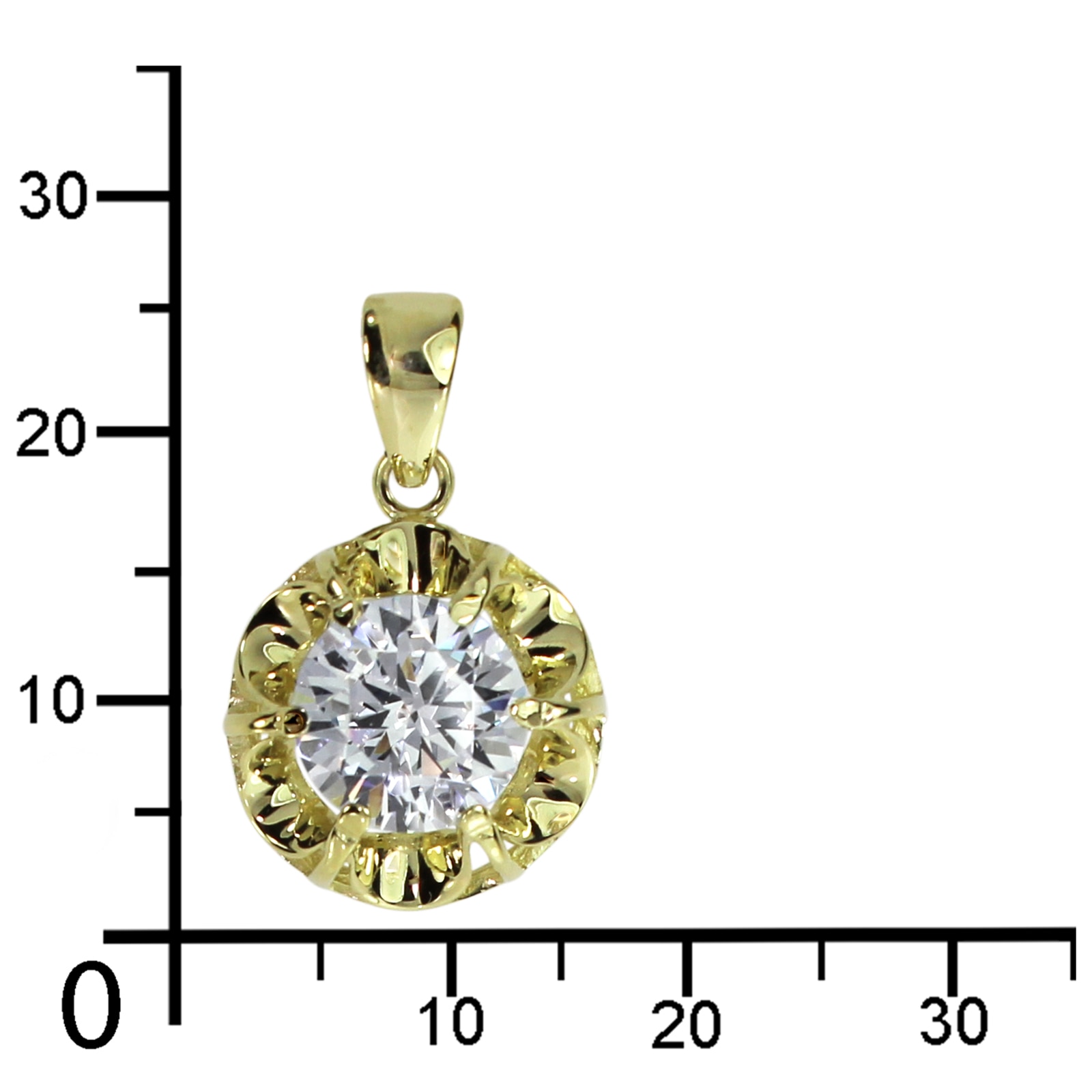 OSTSEE-SCHMUCK Kettenanhänger »Ostsee-Schmuck Anhänger Pia 9 mm Anhänger Pia 9 mm« 1 Stk. tlg.