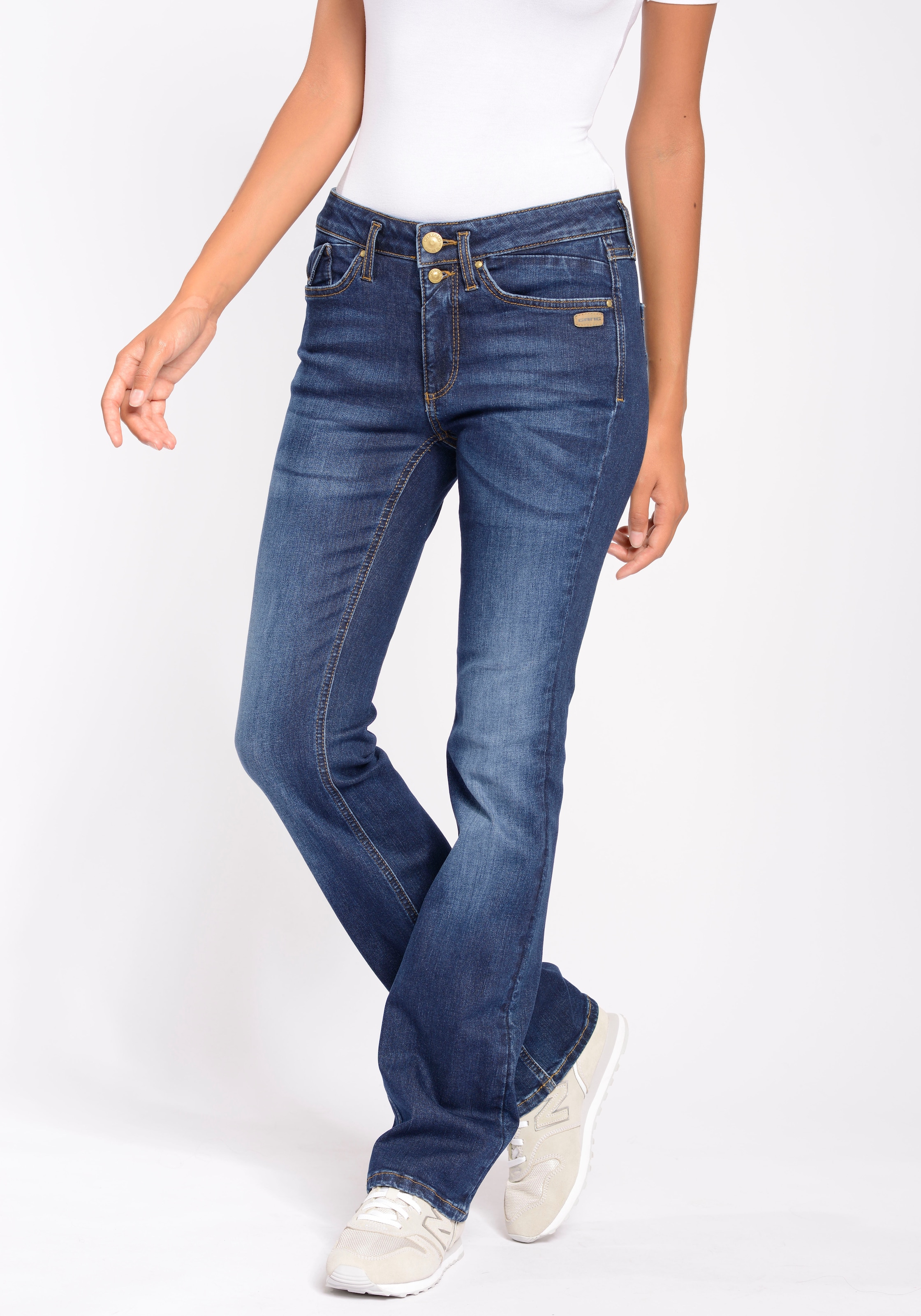 Bootcut-Jeans der mit BOOTCUT«, LINE und | GANG aus Bio-Baumwolle ECO für Stretch LIGHT kaufen BAUR »94ELISA