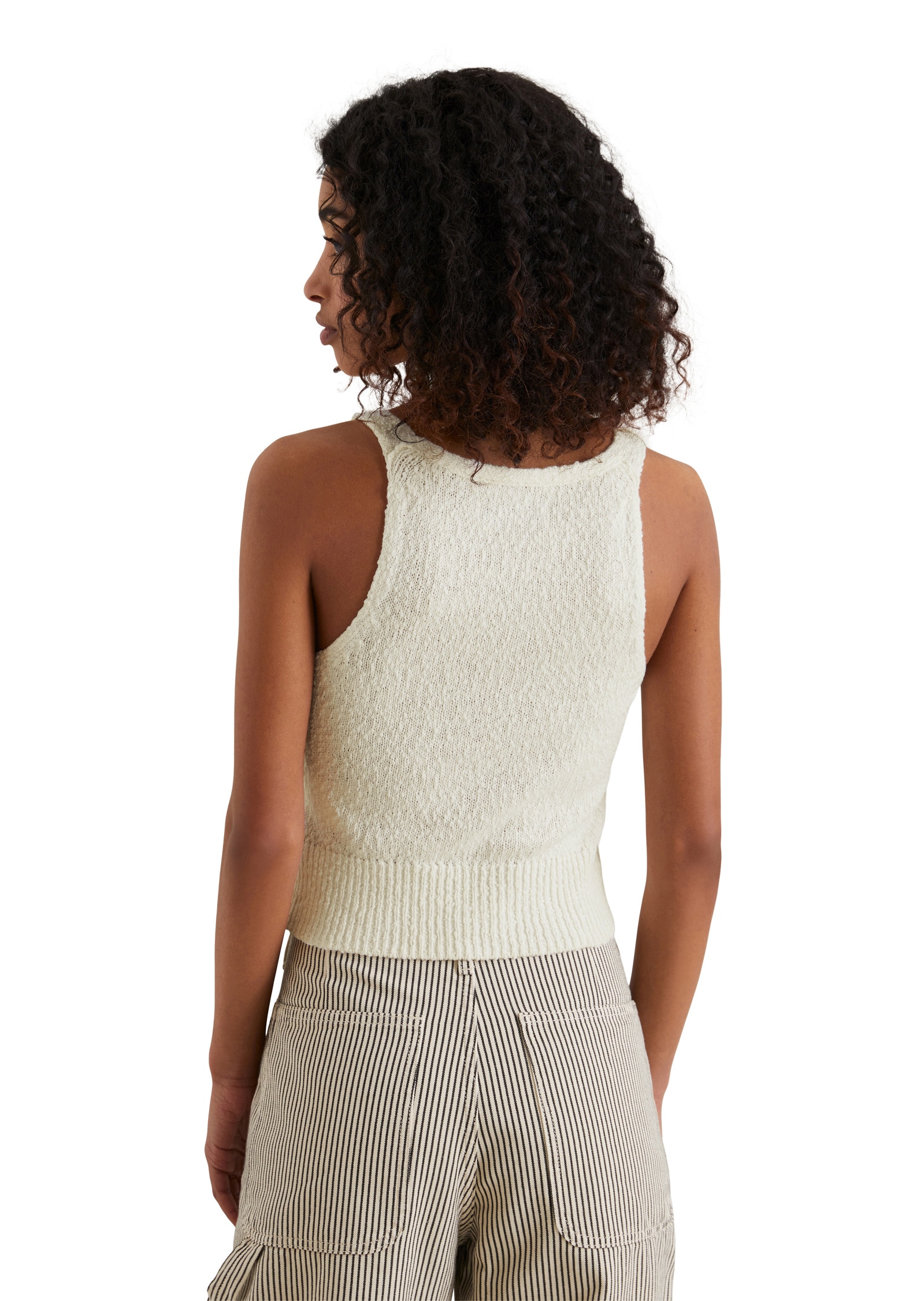 Marc O'Polo DENIM V-Ausschnitt-Pullover »aus Cotton-Slub-Garn«