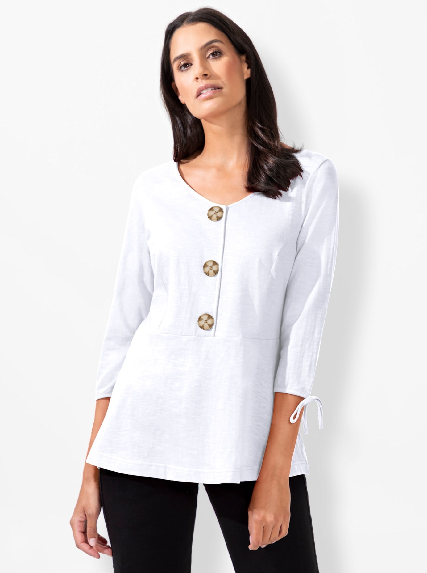Inspirationen 3/4-Arm-Shirt »Shirt«, (1 tlg.)