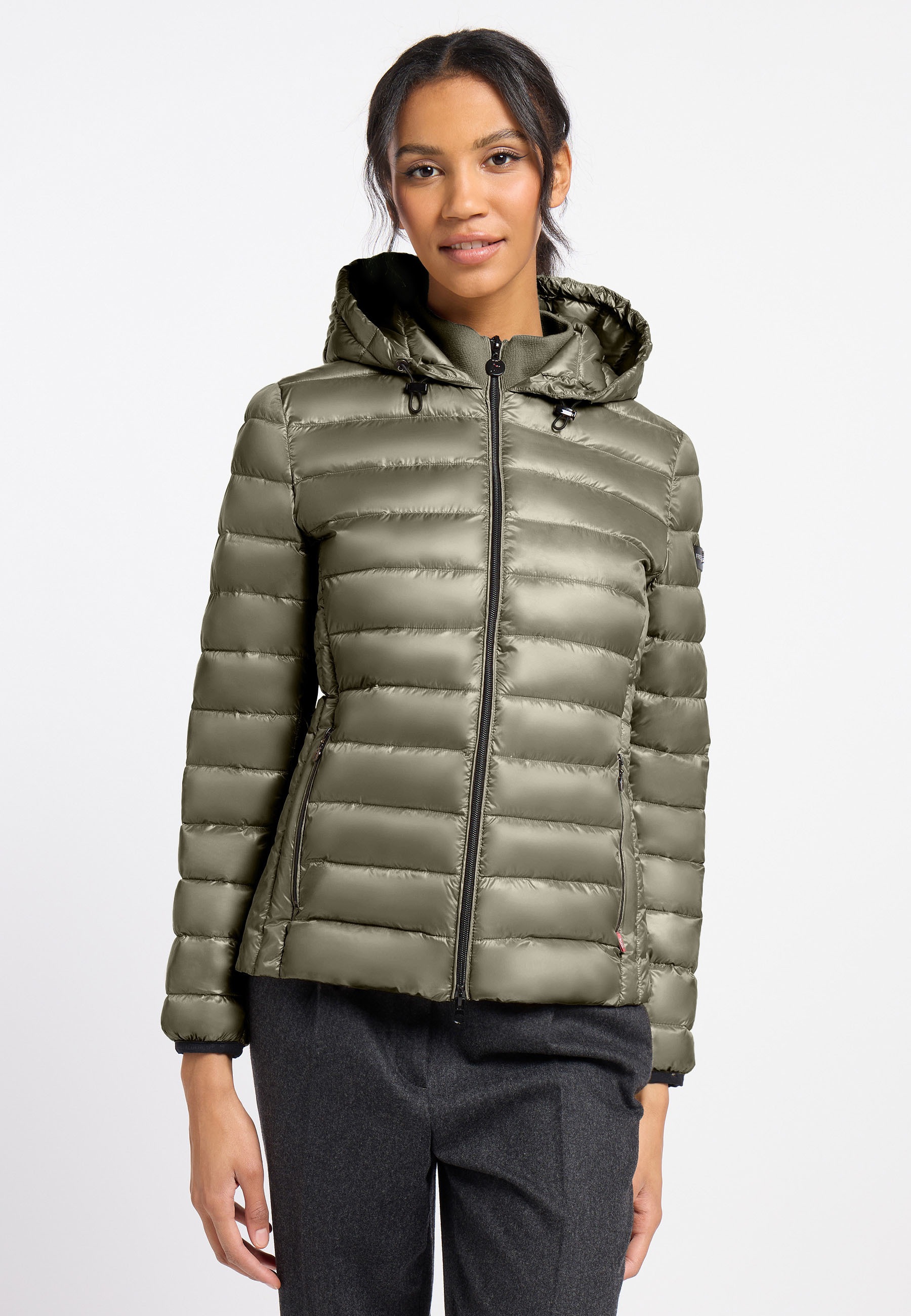 Frieda & Freddies Winterjacke "Frieda & Freddies Leichte Steppjacke mit Kapuze"
