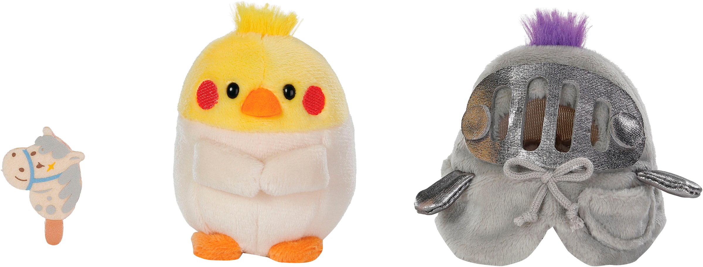 Nici Kuscheltier »mymochi, Sittich Chipsy 8 cm mit Steckenpferd und Ritterkostüm«, (Set), in Geschenkbox