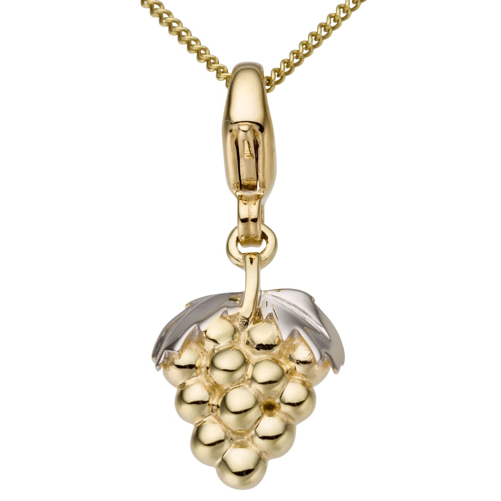 Firetti Charm-Einhänger »Schmuck Geschenk Gold 375 Halskette Charmarmband Gold-Charm Trauben«