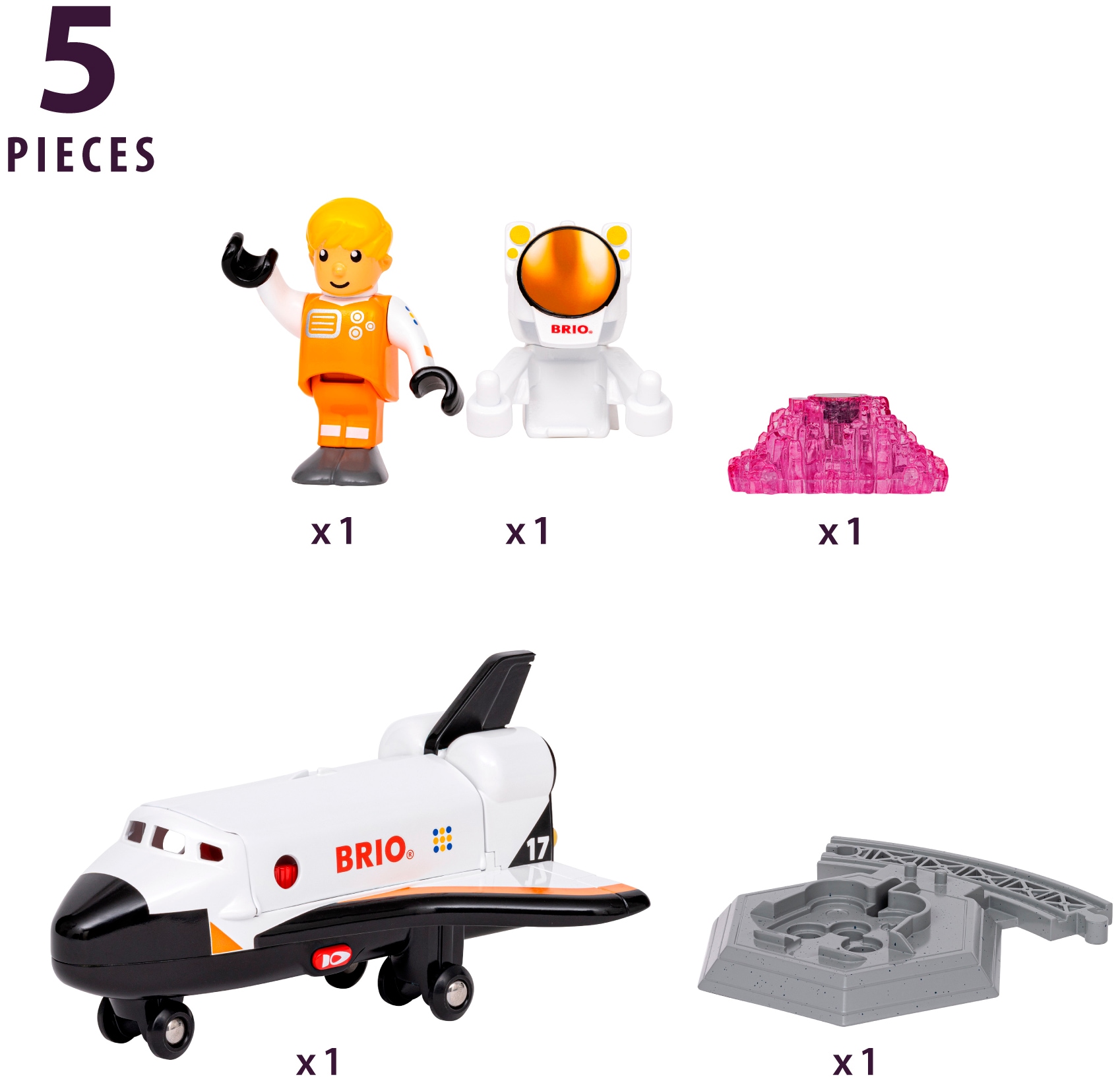 BRIO® Spielzeug-Flugrakete »BRIO® WORLD, Space Shuttle (36150)« mit Licht und Sound