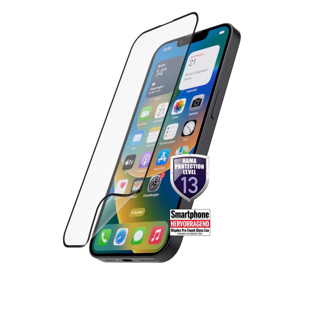 Hama Displayschutzglas »Panzerglas Hiflex Eco für Apple iPhone 15 Plus, Full-Cover flexibel«, für Apple iPhone 15 Plus