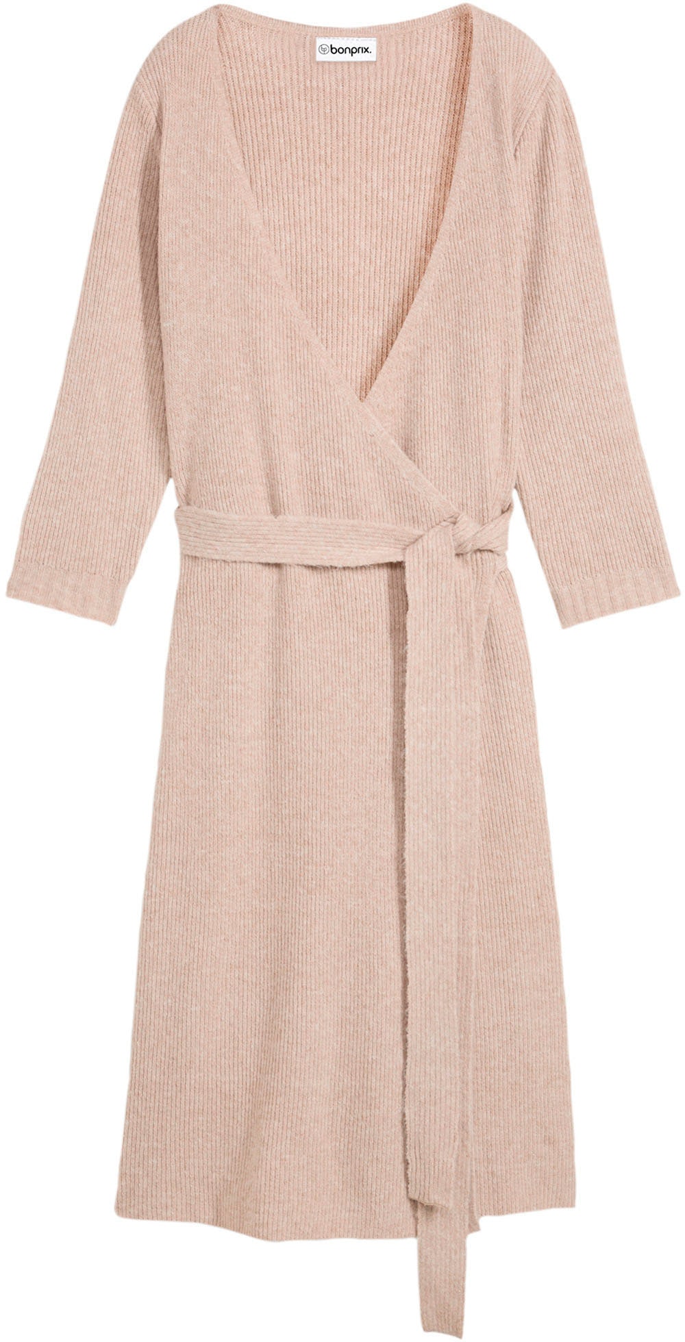 bonprix Umstandskleid mit V-Ausschnitt, mit Stillfunktion, aus weichem Strick