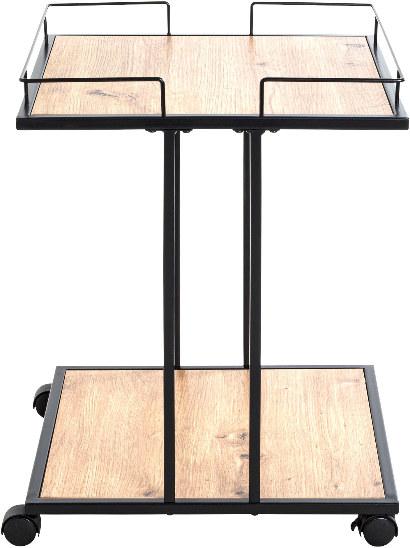 HAKU Beistelltisch »Rollwagen, Trolley« 1 Stk. tlg. quadratisch - aus MDF Braun B/T/H 45/45/60 cm