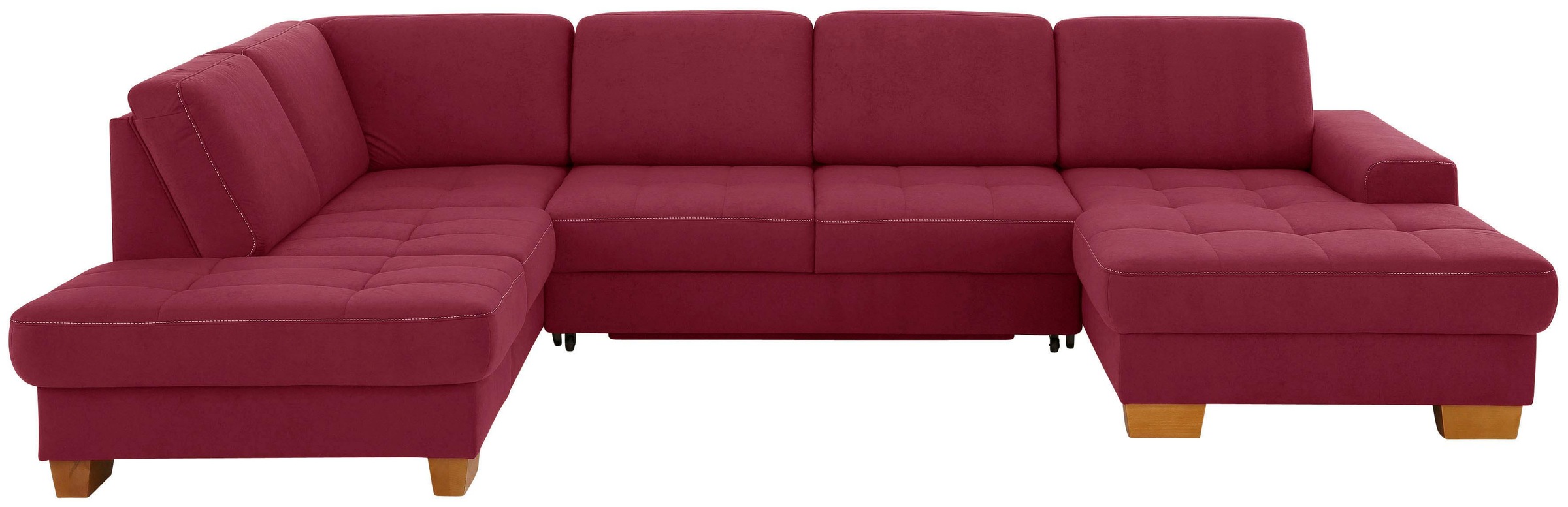 Home affaire Wohnlandschaft "Puccini U-Form" mit Federkern, Sitztiefenverst günstig online kaufen