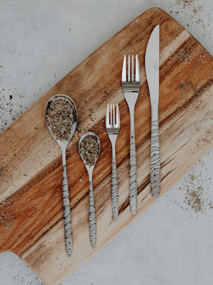 Mulex Besteck-Set »Long Beach«, (Set, 60 tlg.), teilsatiniert