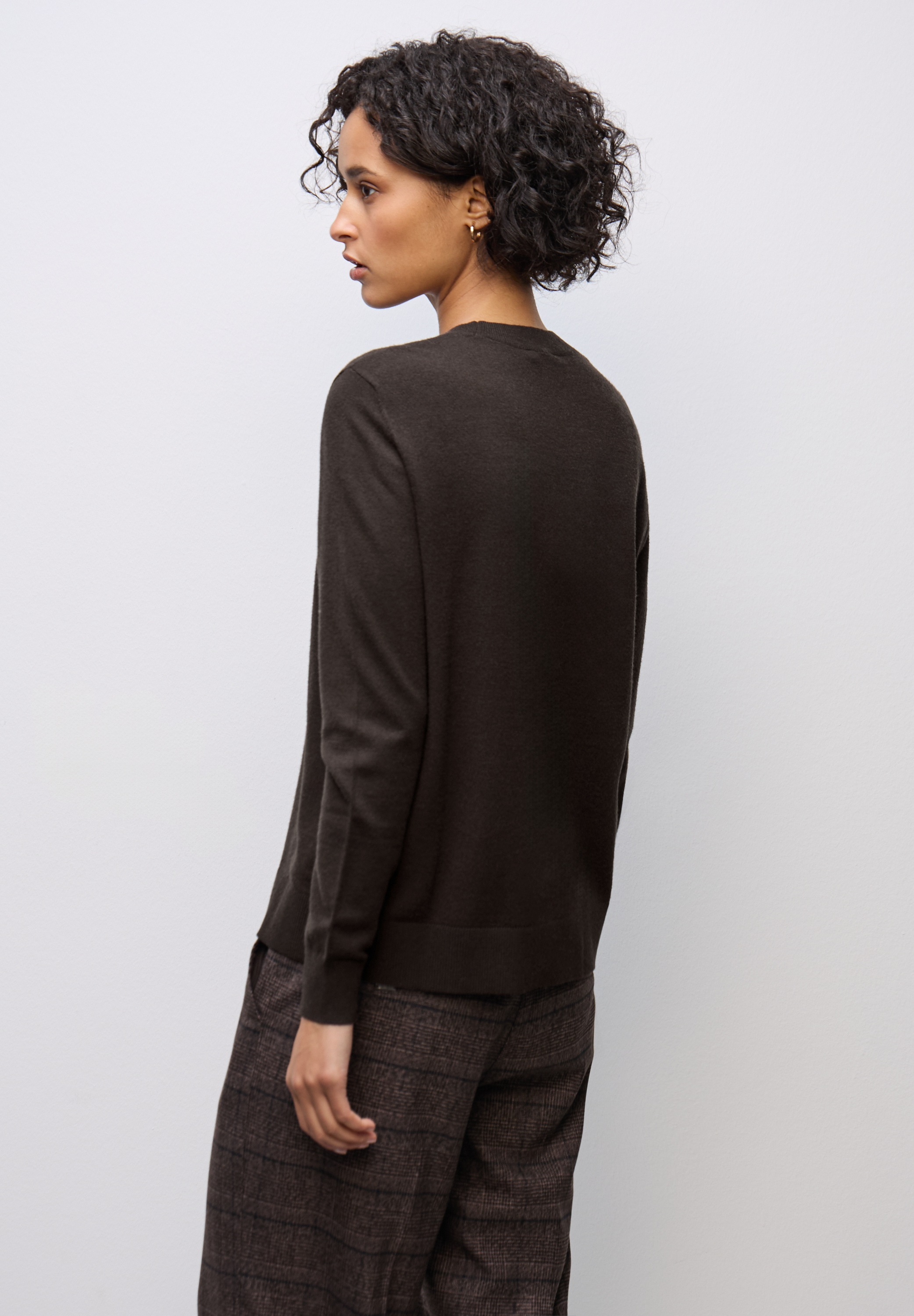 STREET ONE Strickpullover mit Materialmix günstig online kaufen