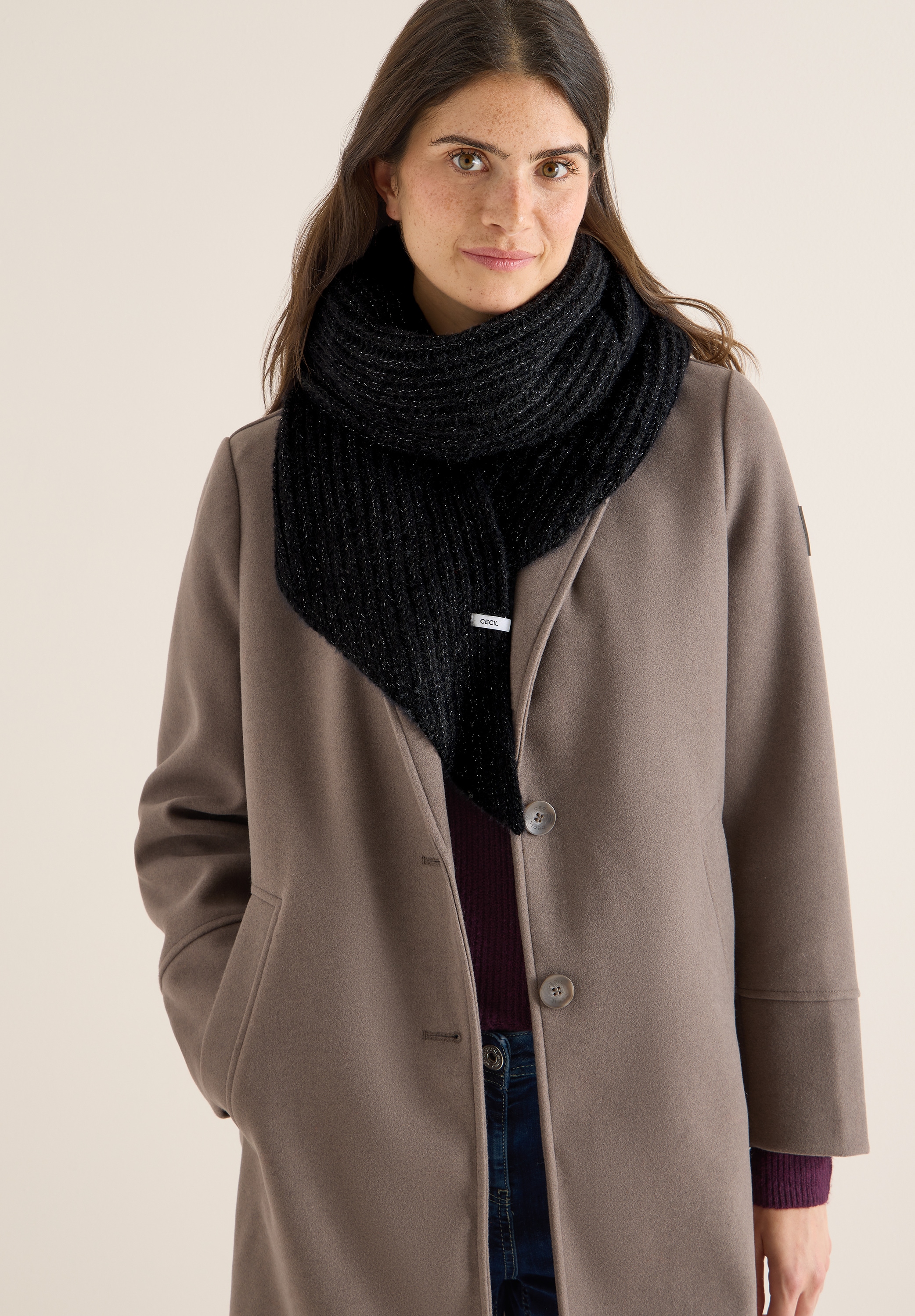 Cecil Halstuch aus softem Materialmix